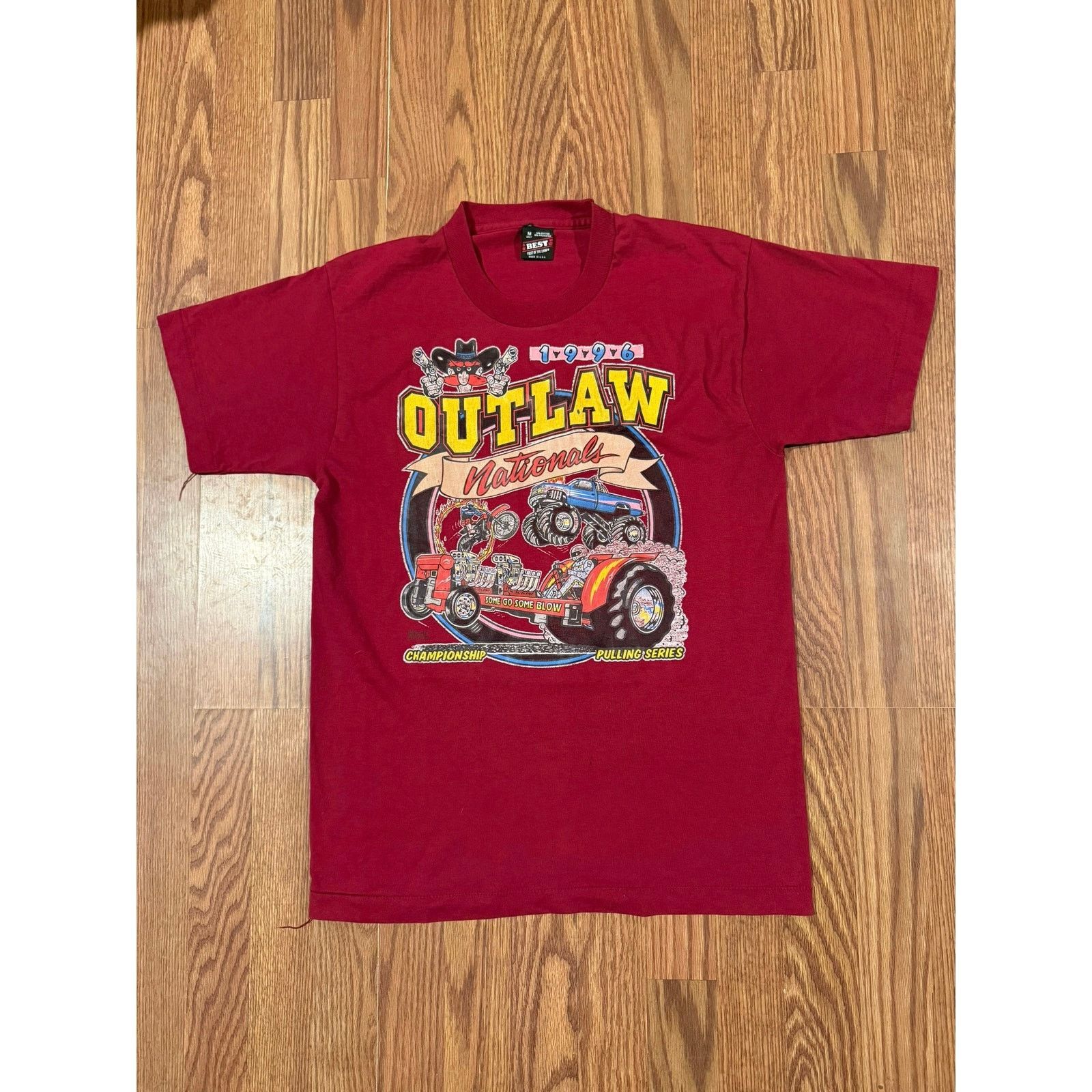 Fruit Of The Loom 1996 Outlaw National Motorsports Size US M / EU 48-50 / 2 - 1 Thumbnail