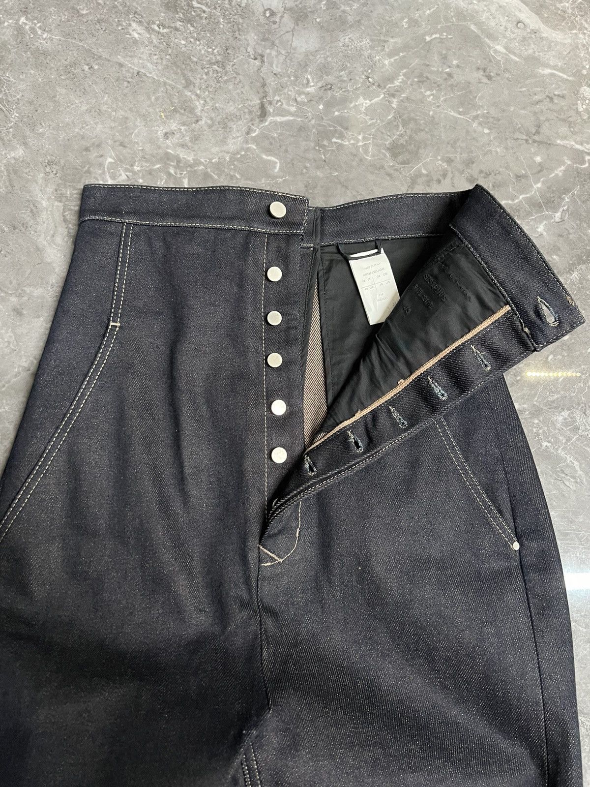 Rick Owens RICK OWENS HIGH WAIST DIRT JEANS SZ 48 Size US 32 / EU 48 - 3 Thumbnail