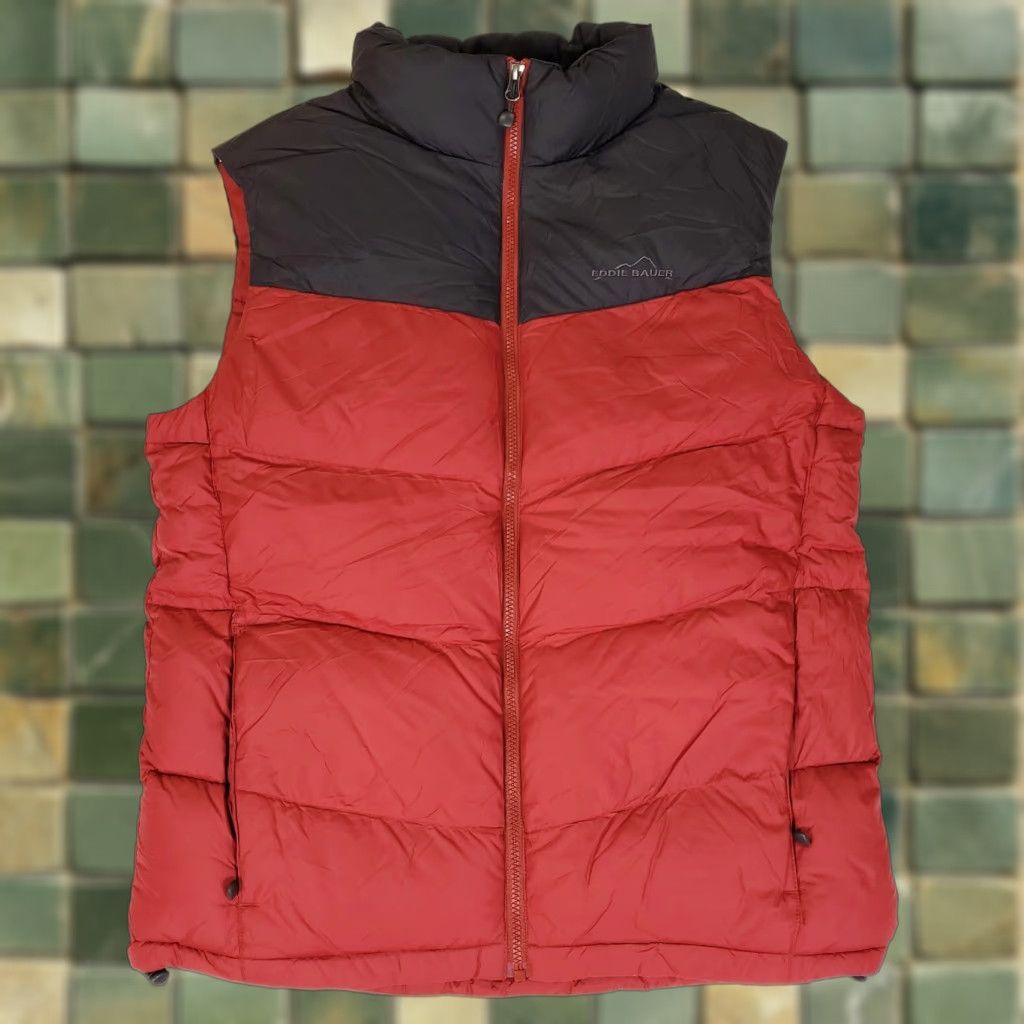 Eddie Bauer VINTAGE Eddie Bauer Goose Down Red Black Puffer Ski Snow Vest Mens M NWT EB700 Size US M / EU 48-50 / 2 - 1 Thumbnail