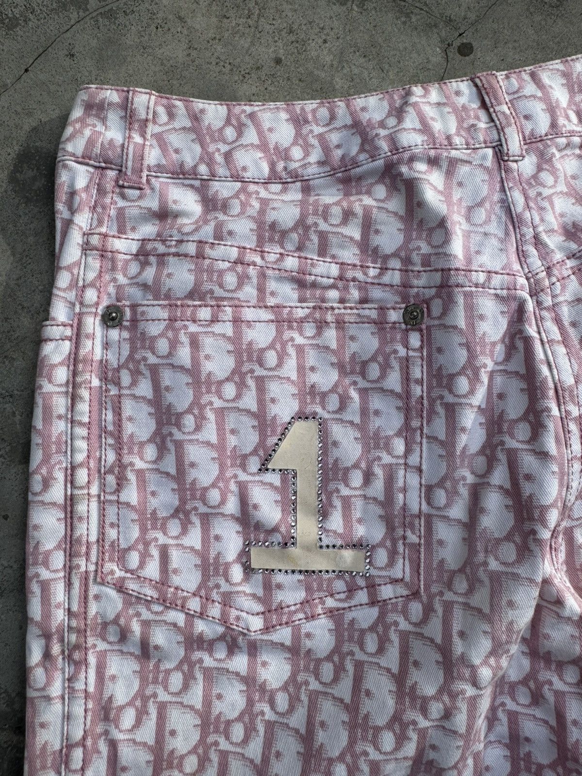 Christian Dior Monsieur Vintage Christian Dior John Galliano Monogram Pants Size 26" / US 2 / IT 38 - 7 Thumbnail