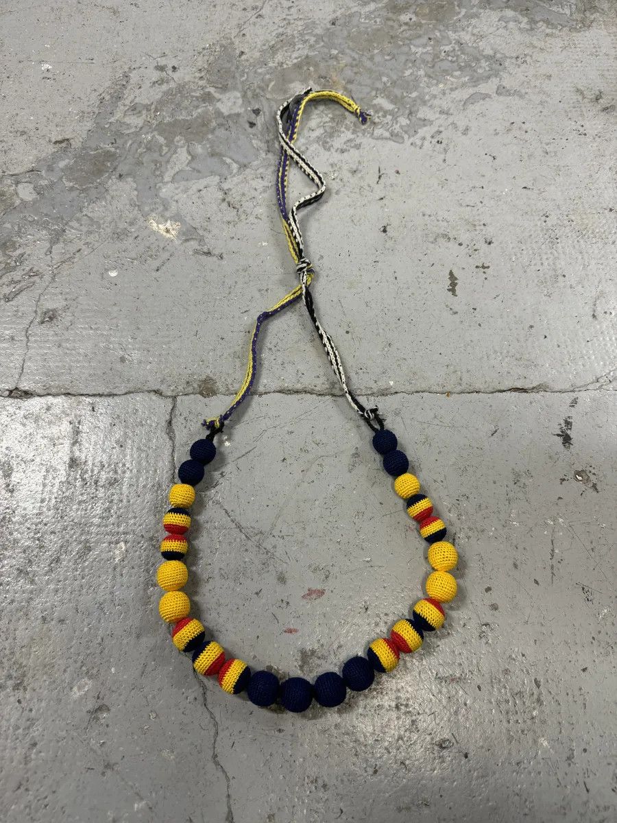 Prada AW2005 Prada Chocker Nappa Yellow Bead Savage Necklace Size ONE SIZE - 2 Thumbnail