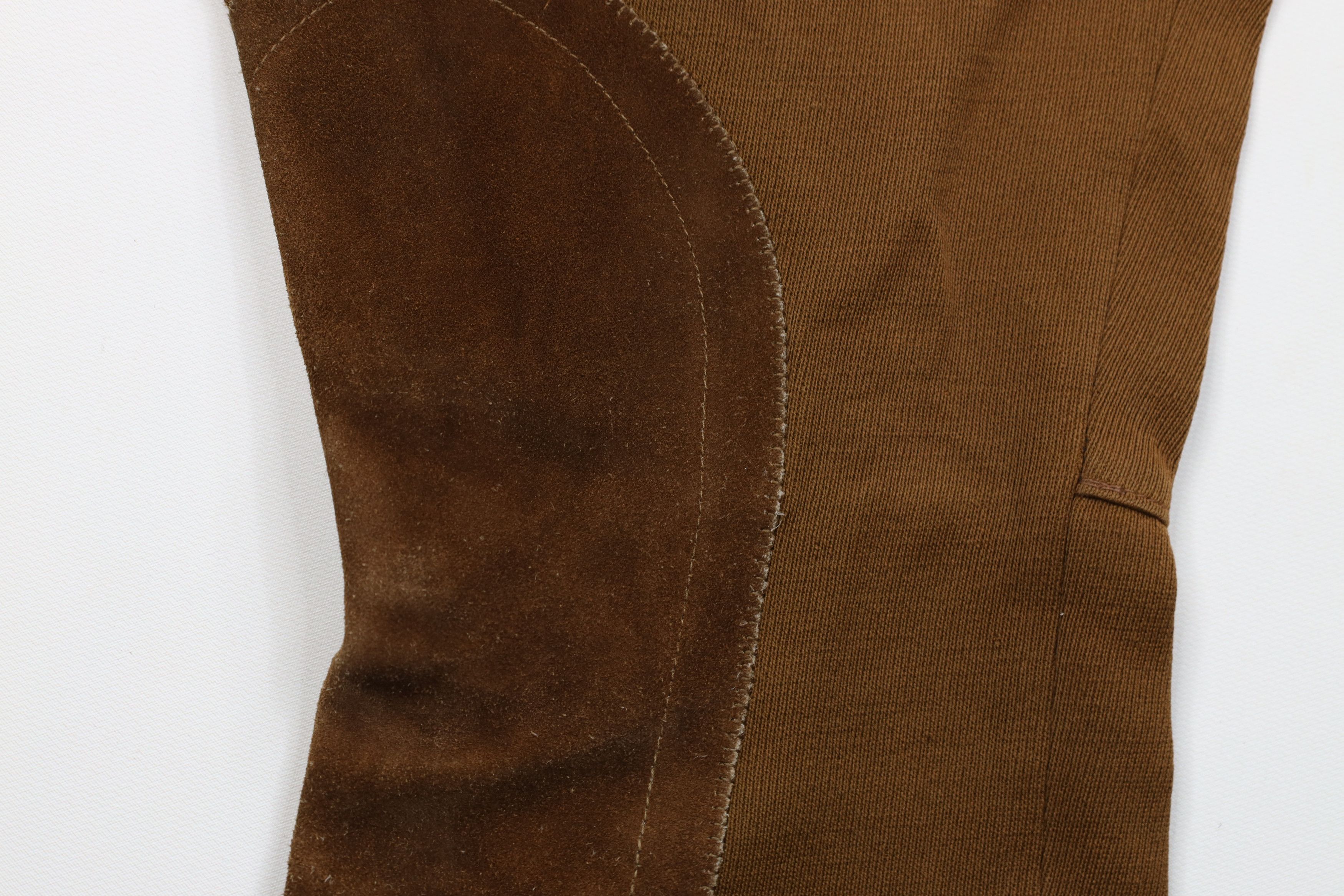 Vintage Vintage 20s 30s Suede Leather Horse Riding Pants Breeches Size 25" / US 0 / IT 36 - 7 Thumbnail