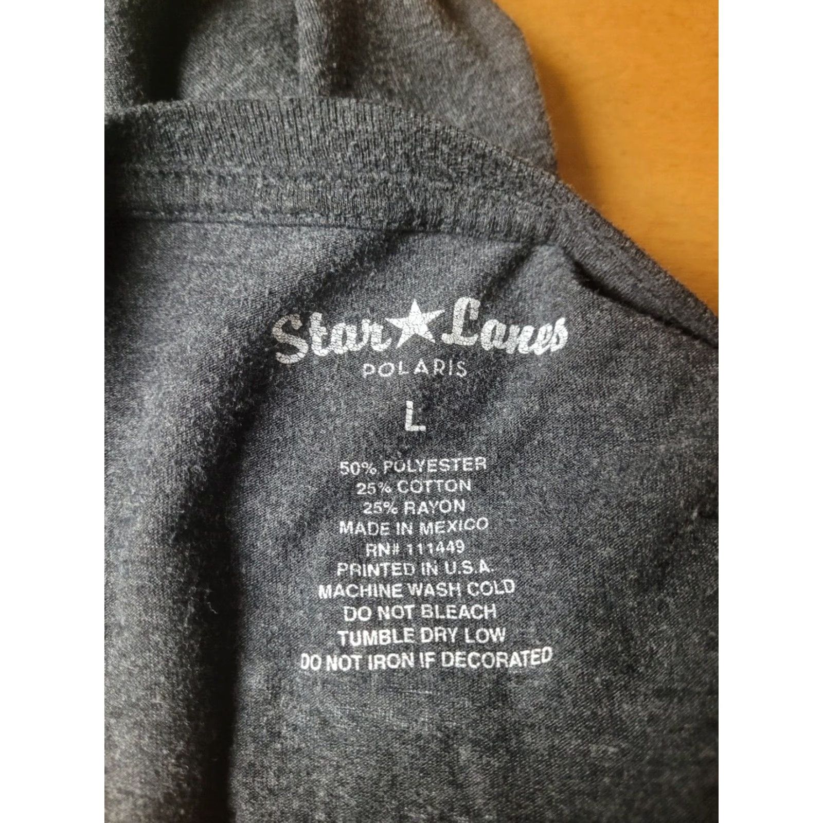 Vintage Star Lanes T Shirt Bowling Mens Large Gray Logo Graphic Tee Crew Neck Short Sleeve Men Size US L / EU 52-54 / 3 - 4 Thumbnail