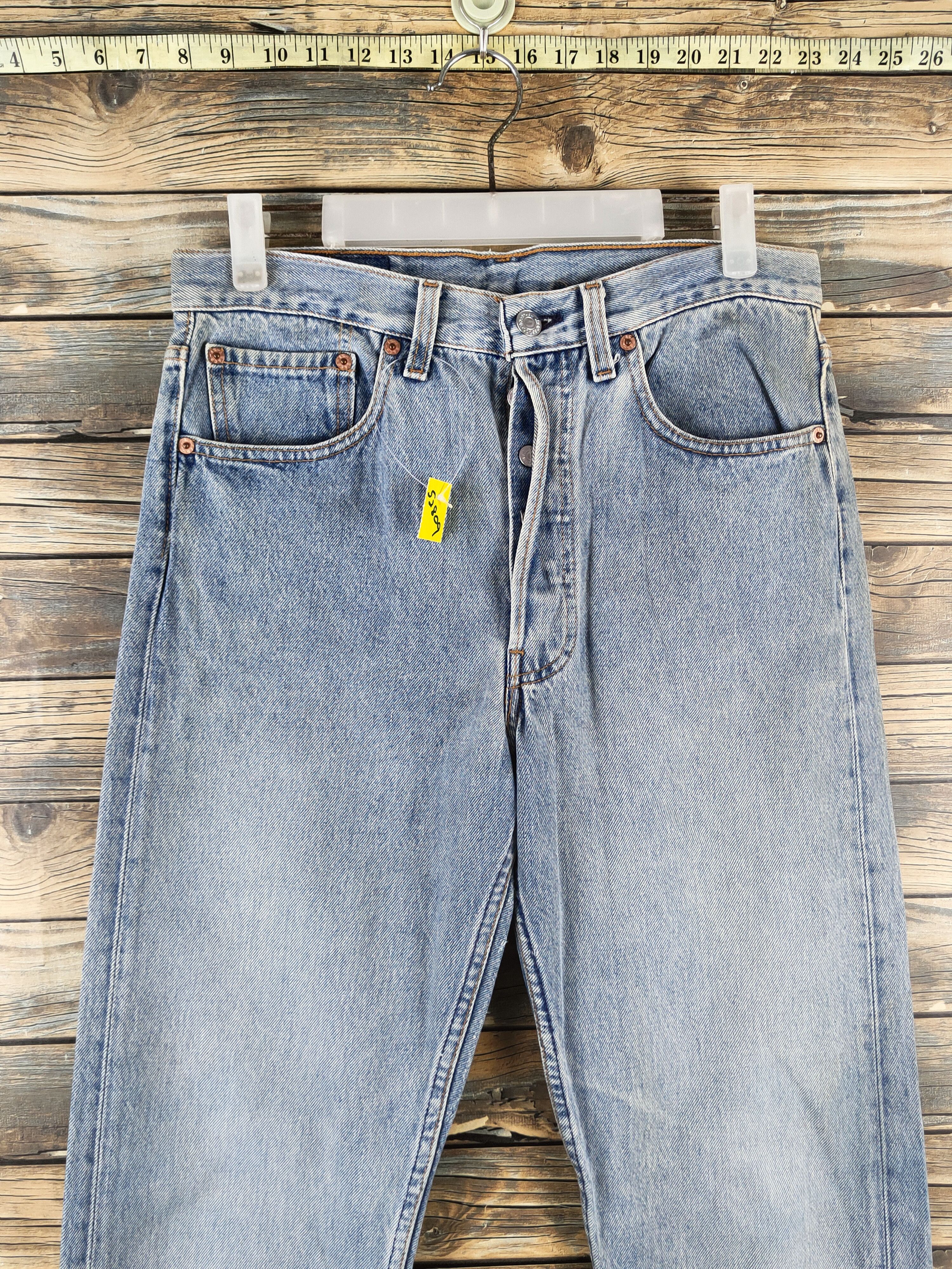 Levi's 501 Levi's Blue Distressed Ripped Jeans #S2809 Size US 31 - 2 Thumbnail
