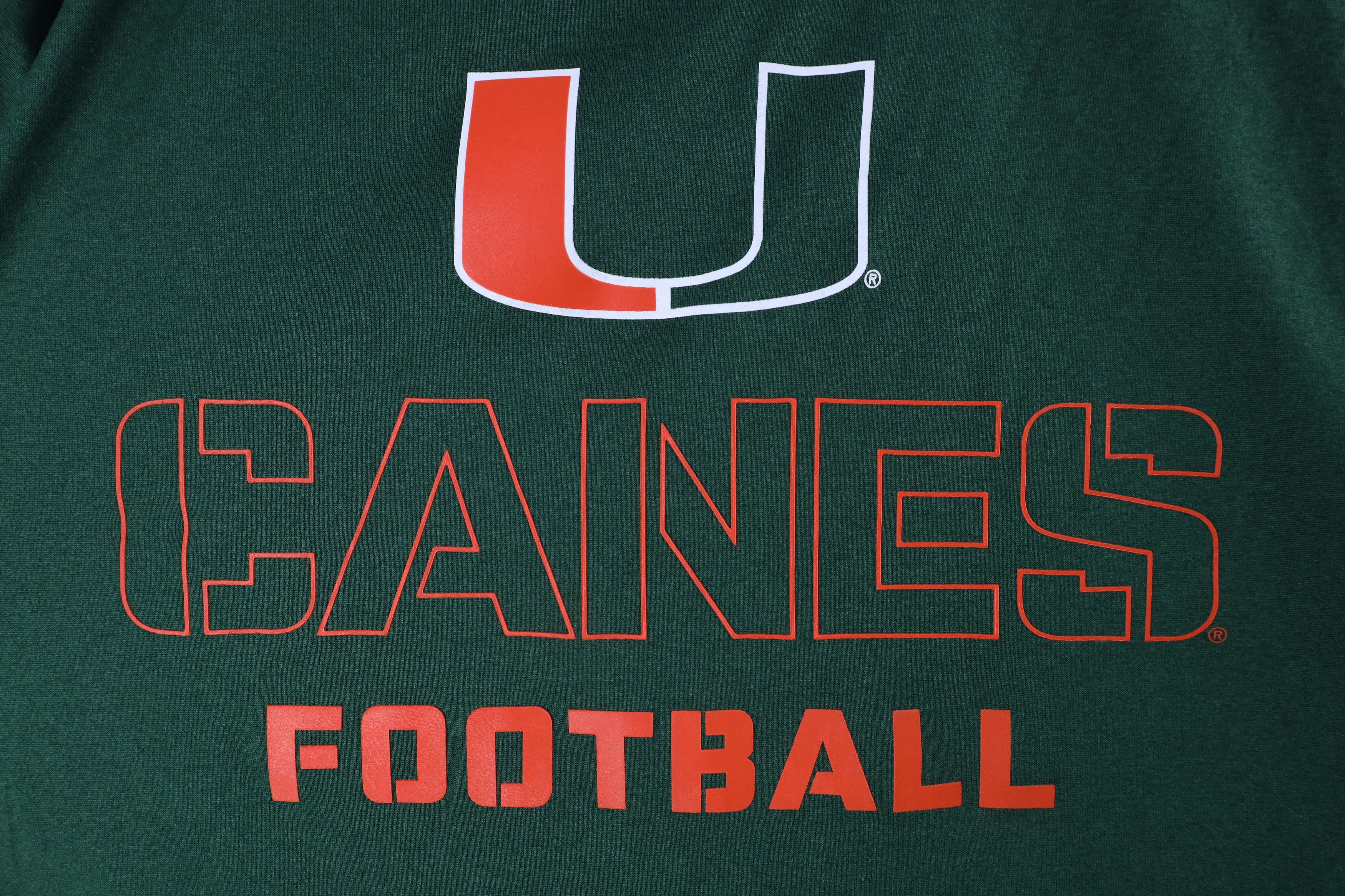 Nike × Vintage Nike University of Hurricanes Football Long Sleeve T-Shirt Size US L / EU 52-54 / 3 - 5 Thumbnail