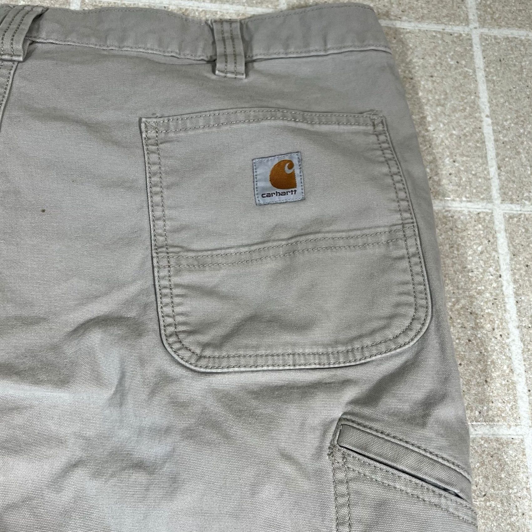 Carhartt Carhartt Carpenter Pants Workwear 40x30 Tan Relaxed Canvas Men’s 102291-232 Brown Size US 40 / EU 56 - 3 Thumbnail