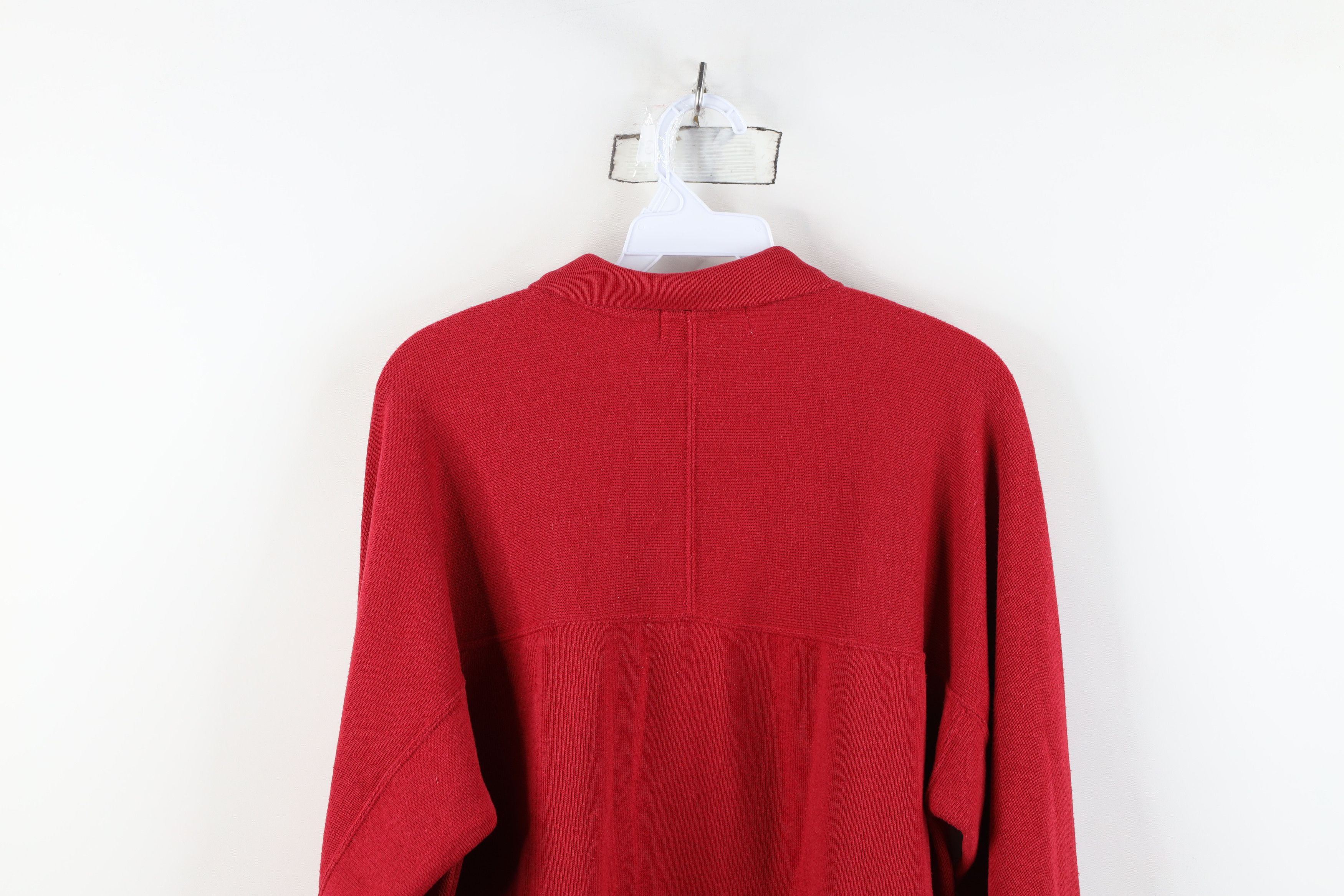 Vintage Vintage 90s Streetwear Heavyweight Long Sleeve Pullover Polo Size US L / EU 52-54 / 3 - 11 Thumbnail