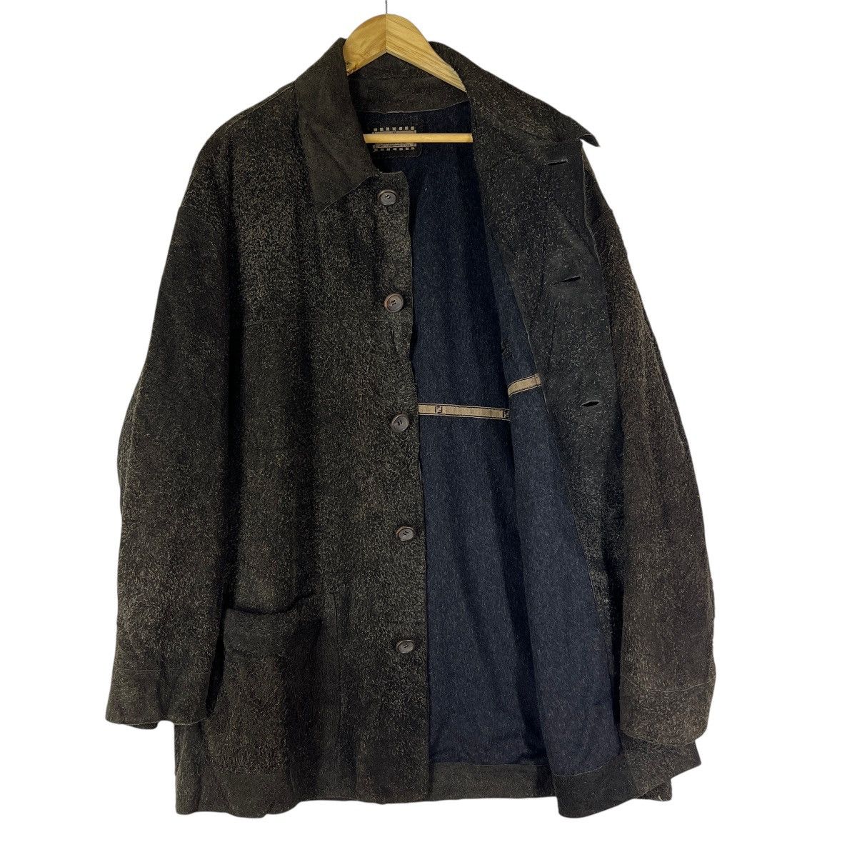 Fendi Vintage Fendi Club Suede Leather Chore Coat Made In Italy Size US XL / EU 56 / 4 - 3 Thumbnail
