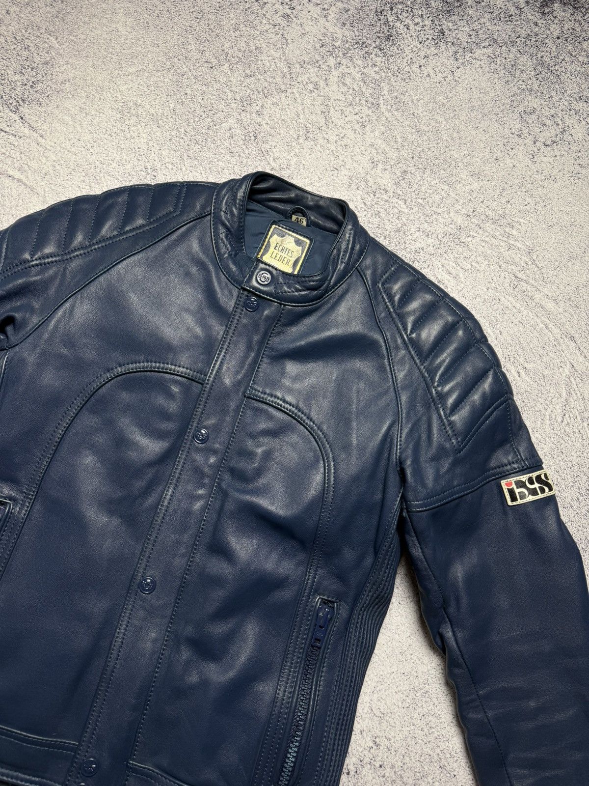 Genuine Leather Vintage IXS Echtes Leder Leather Jacket Moto Racing Style Size US S / EU 44-46 / 1 - 6 Thumbnail