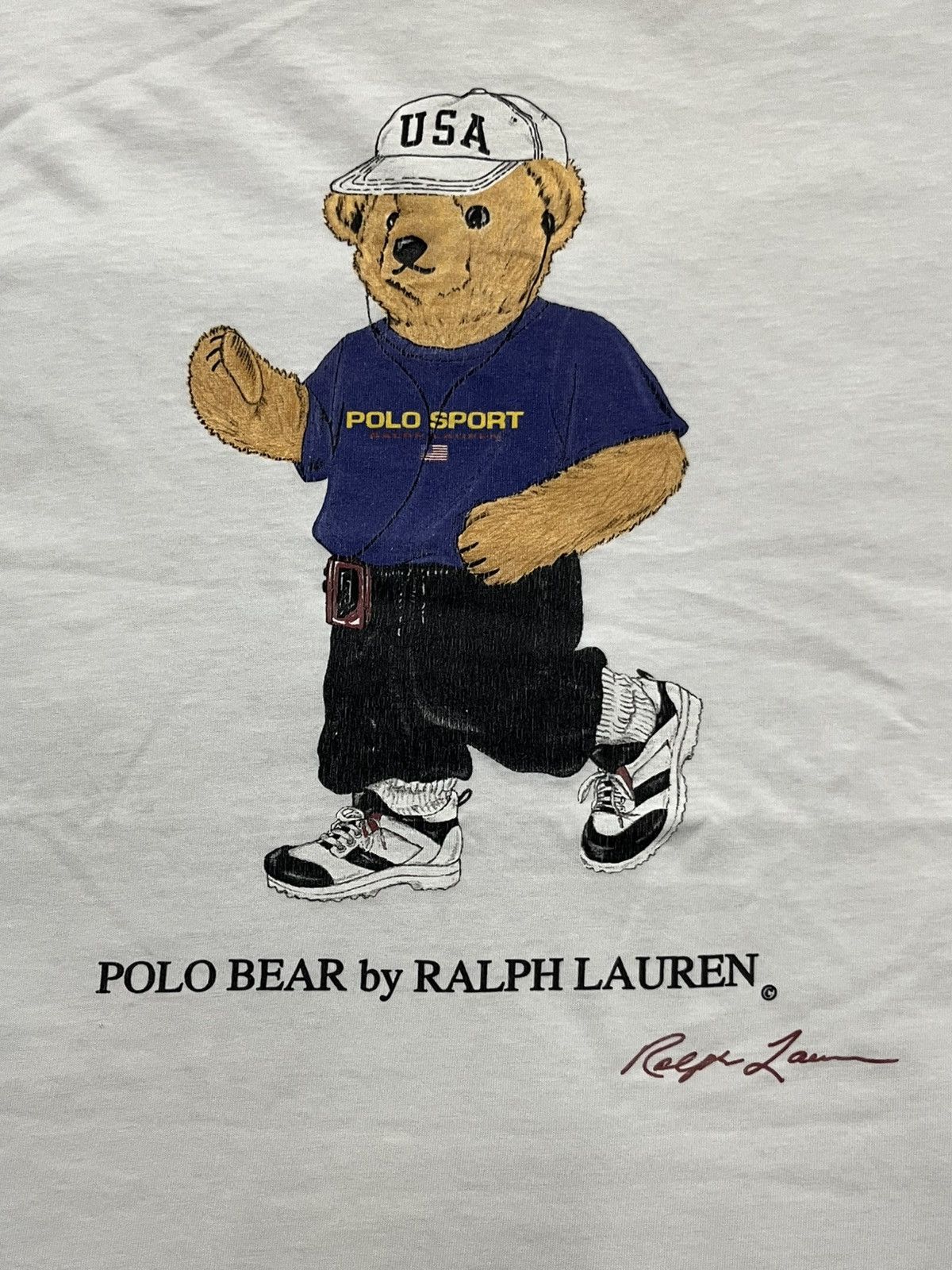 Polo Ralph Lauren 90s Polo Sport by Ralph Lauren Polo Bear Sport T-Shirt Size US L / EU 52-54 / 3 - 2 Thumbnail