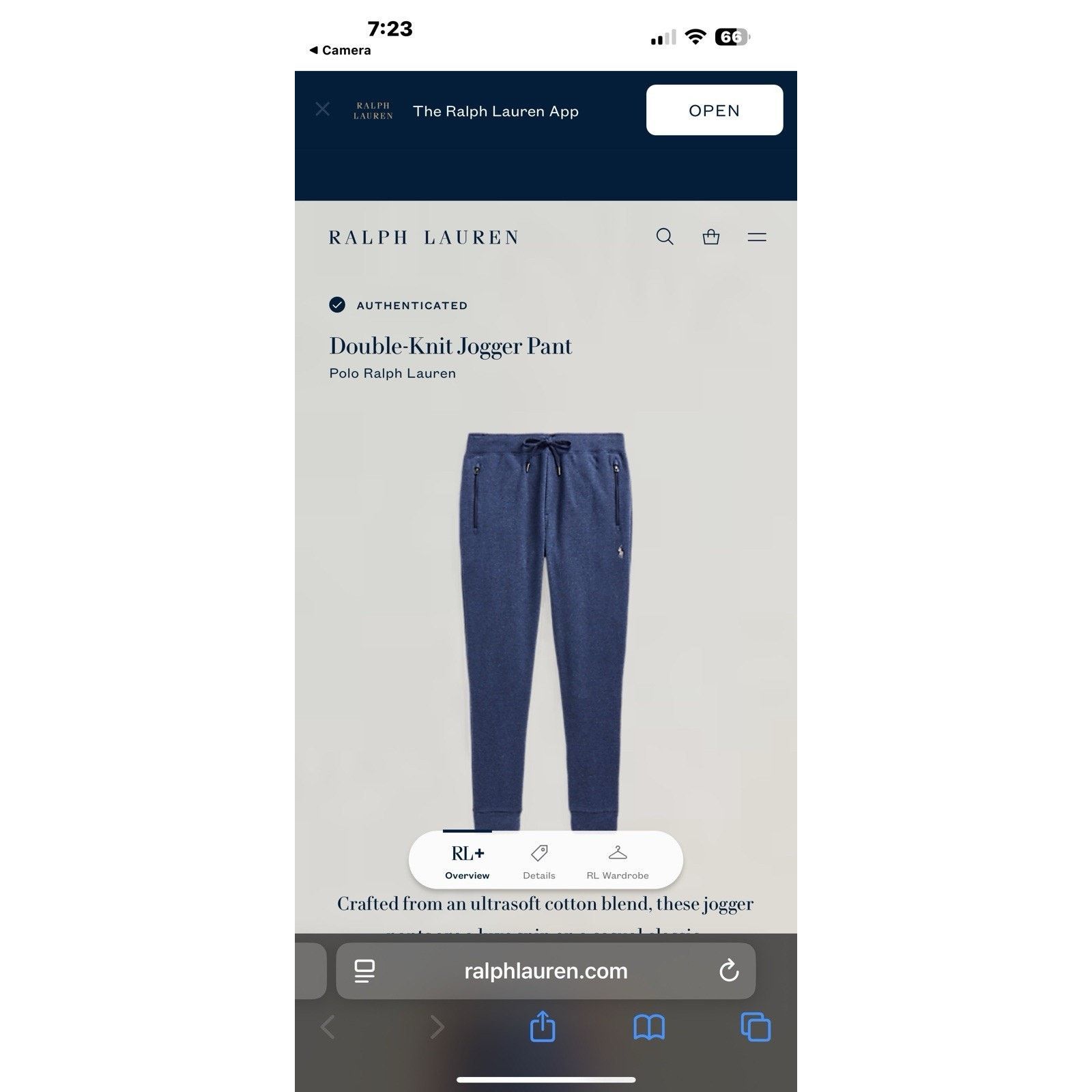 Ralph Lauren Polo Ralph Lauren Double-Knit Jogger Sweat Pants Size Large Size US 34 / EU 50 - 4 Thumbnail