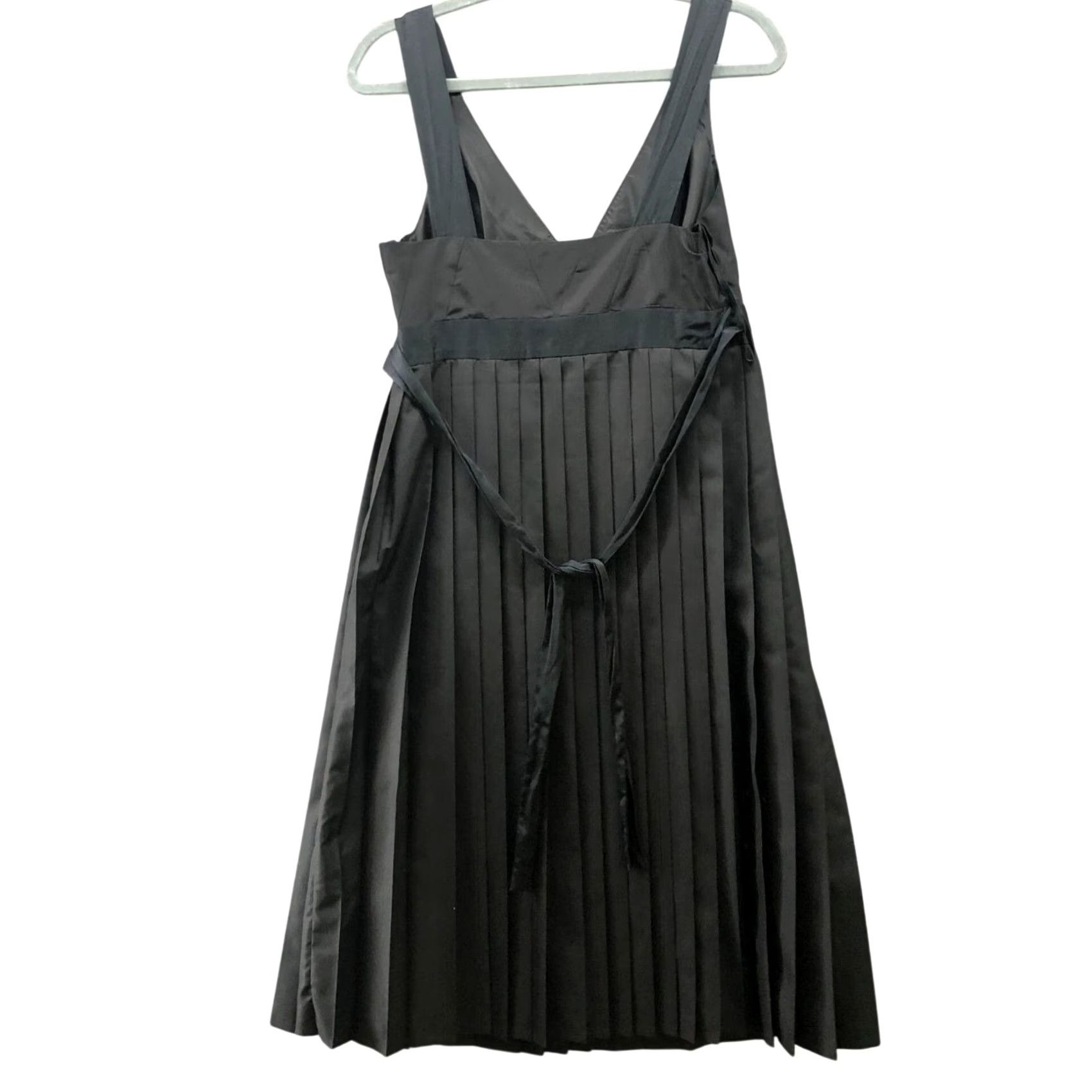 Vintage The Limited Midi Sleeveless Pleated Party Dress Black Surplice Empire Waist Size 8 Womens Cocktail Formal N/A Size M / US 6-8 / IT 42-44 - 2 Thumbnail