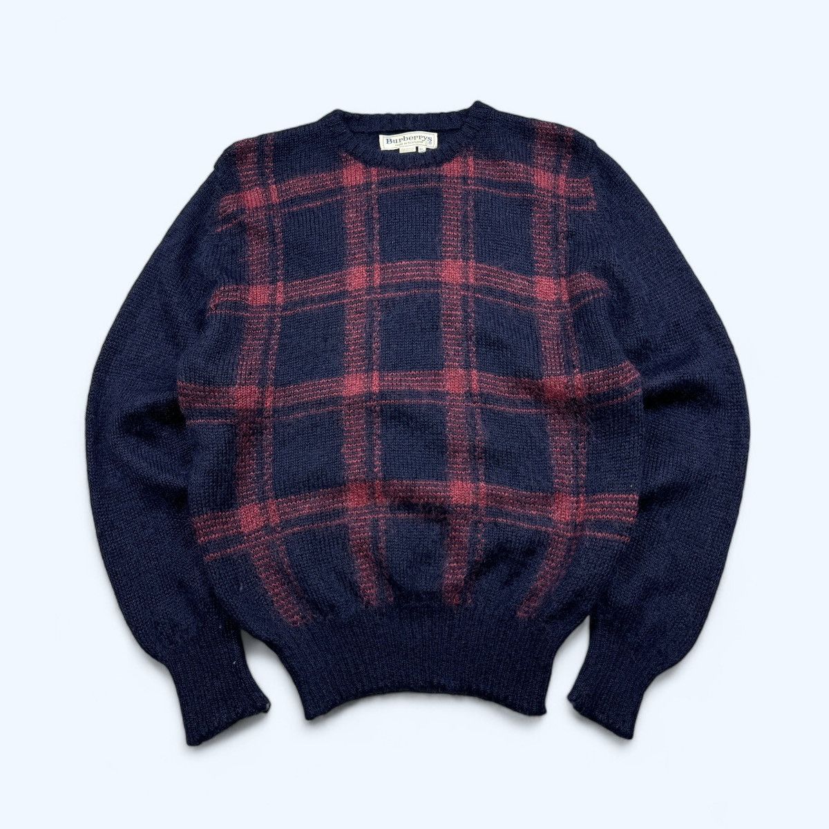 Burberry Burberrys Vintage Mohair Check Sweater size M Size M / US 6-8 / IT 42-44 - 1 Thumbnail