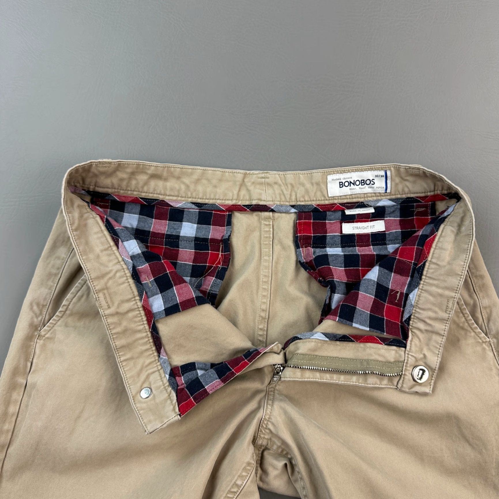 Bonobos Bonobos Pants Mens 32x30 Khaki Washed Chino Straight Everyday Casual Shirt Pants Size US 32 / EU 48 - 6 Thumbnail
