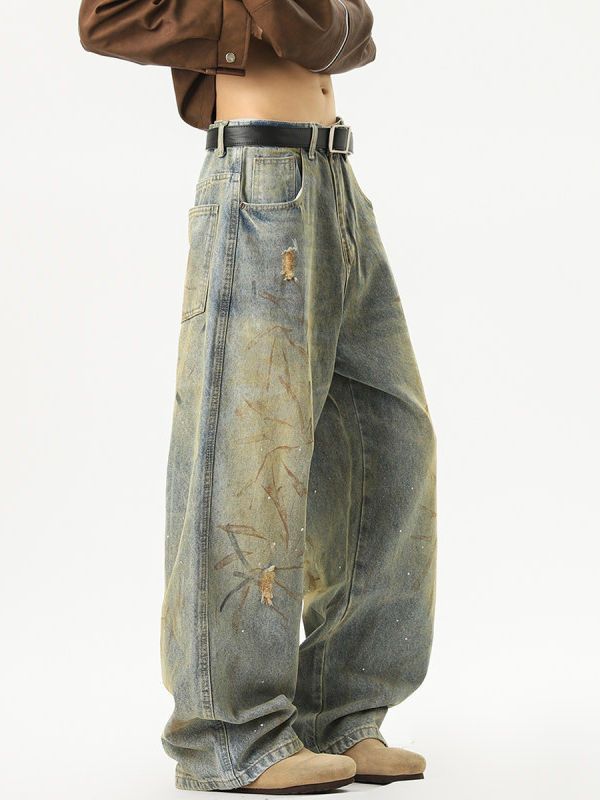 Vintage Men's vintage American retro washed distressed jeans Size US 32 / EU 48 - 2 Thumbnail