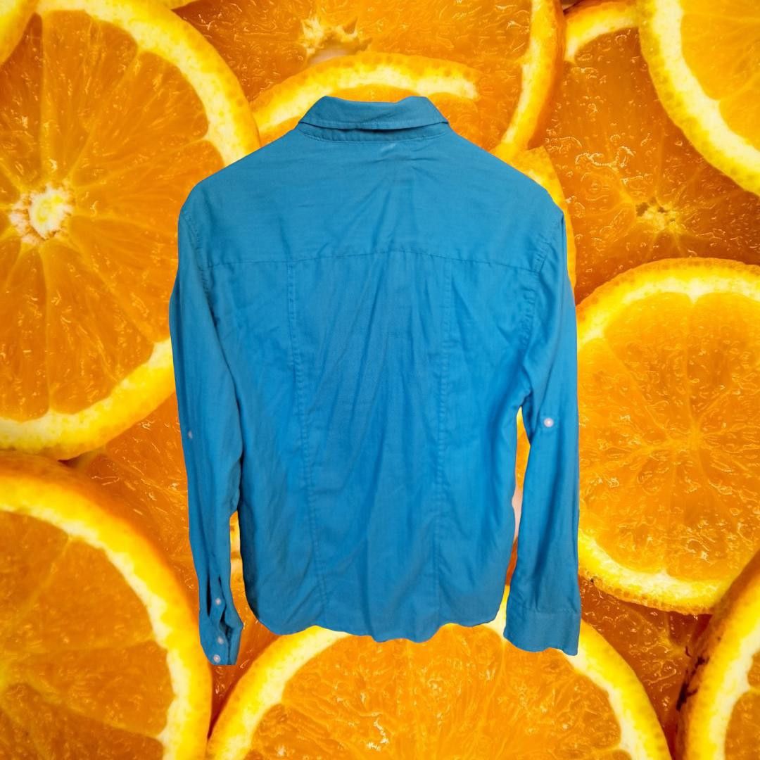 Carbon Carbon Classic Fit Blue Button Up Shirt Size Medium Size US M / EU 48-50 / 2 - 8 Thumbnail