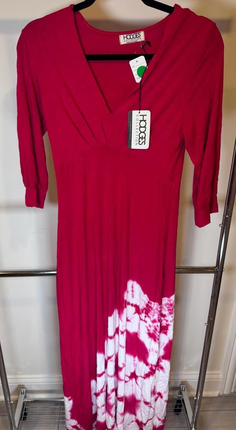 Designer Hodges Collection Women's Maxi Dress - XL - Persimmon Slope Size XL / US 12-14 / IT 48-50 - 1 Thumbnail