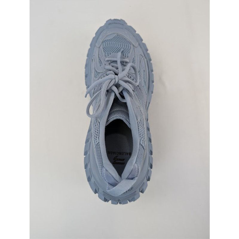 Balenciaga o1rshd1 Bouncer / Defender Low Top Sneaker in Faded Blue Size US 12 / EU 45 - 16 Thumbnail