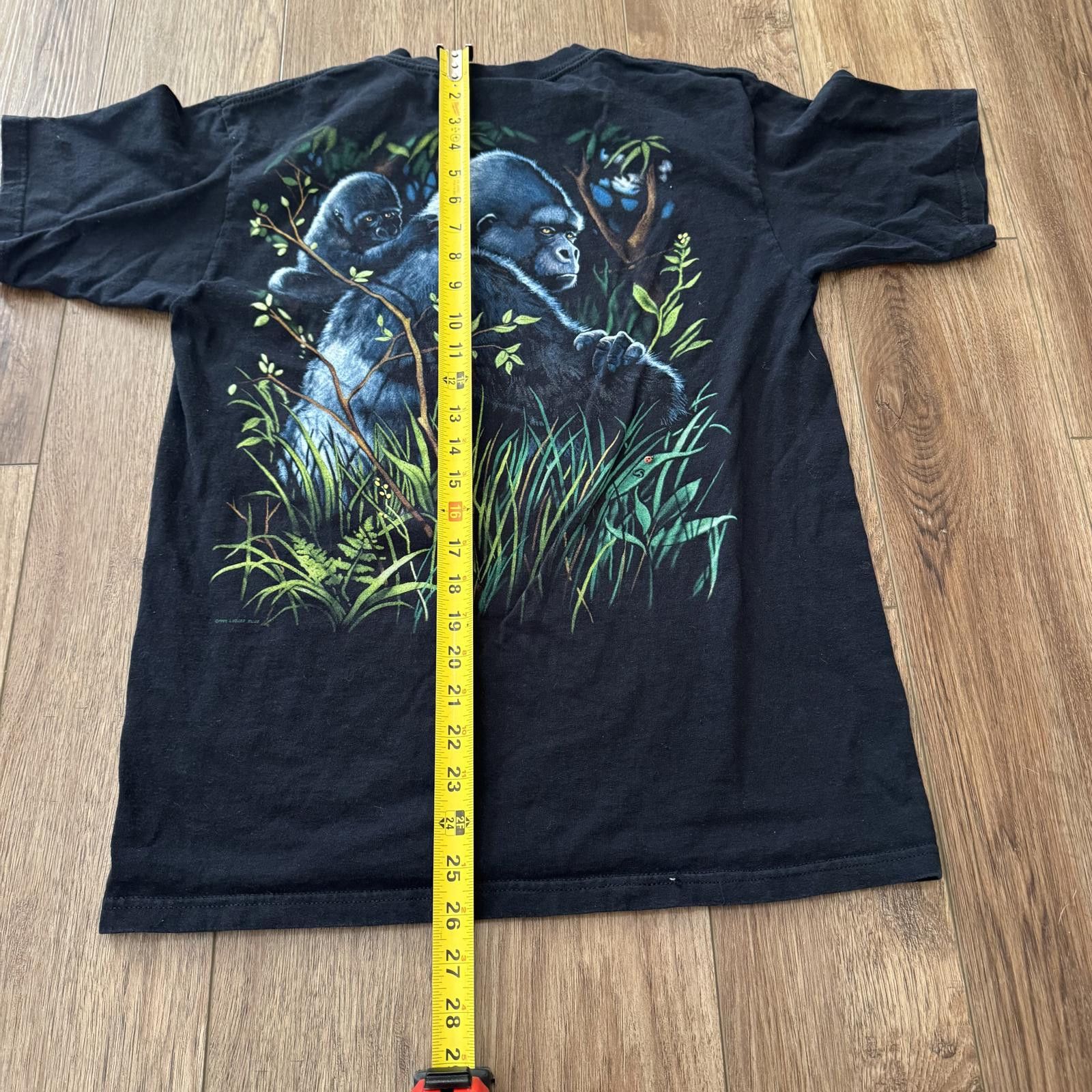 Other Vintage 90s Liquid Blue Rainforest Cafe Gorilla Nature Shirt Size US M / EU 48-50 / 2 - 8 Thumbnail