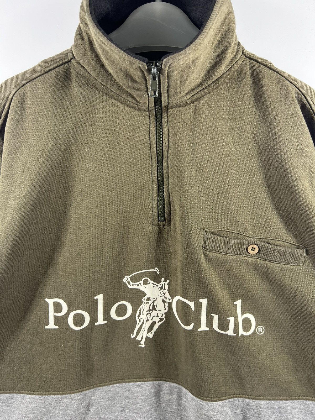 Beverly Hills Polo Club 🔥 Polo Club 3 tone Half zipper Sweat - LL Size US L / EU 52-54 / 3 - 4 Thumbnail