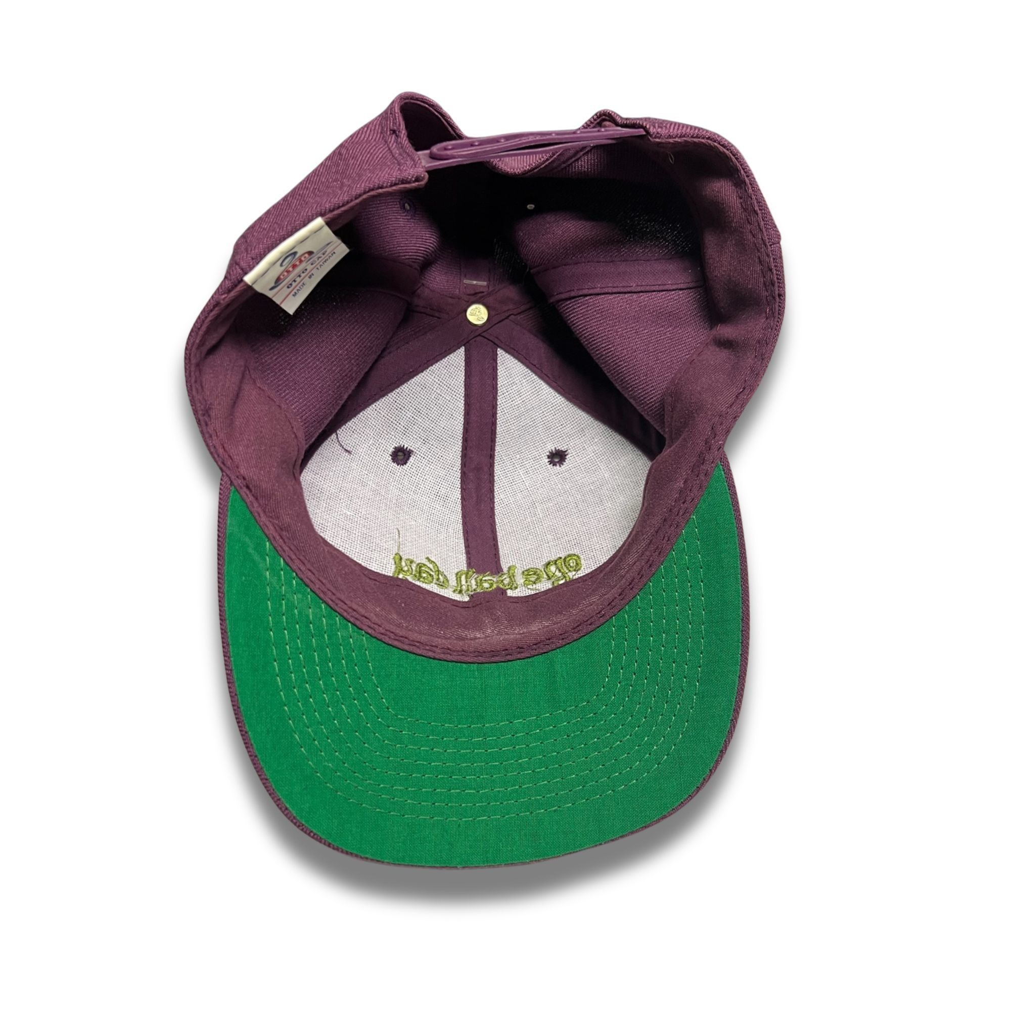 Otto Otto "One Ball Day" Cap Embroidered Purple Baseball Hat Adju Size ONE SIZE - 4 Thumbnail