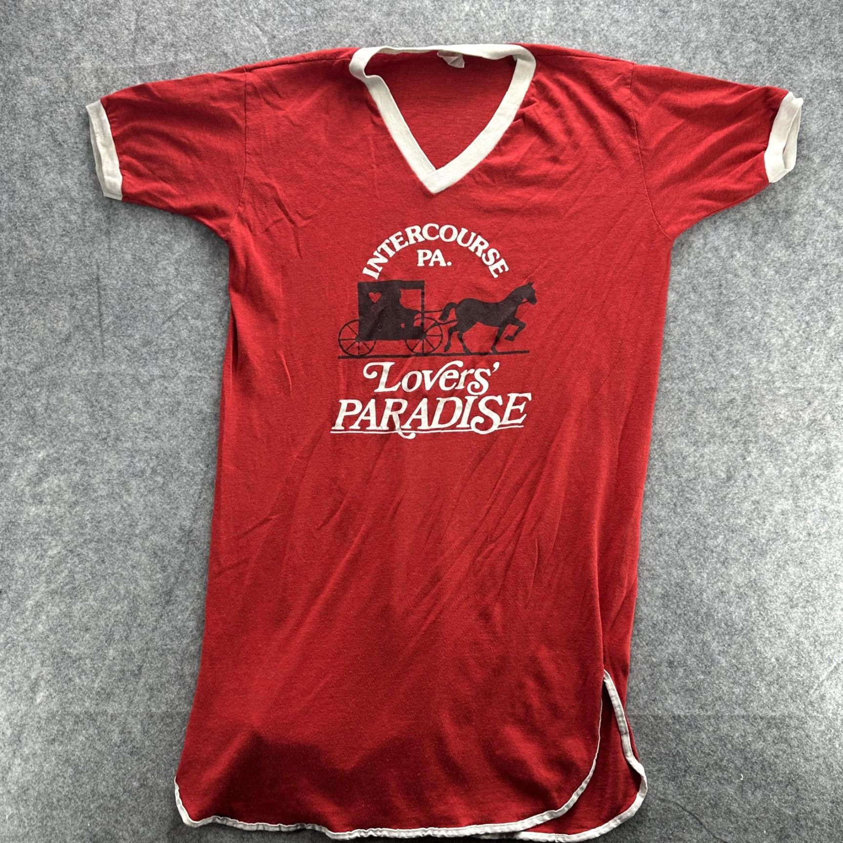 Paradise Vintage Hershey's Intercourse PA T-Shirt One Size Men's Novelty Souvenir 80s USA Size US M / EU 48-50 / 2 - 2 Thumbnail