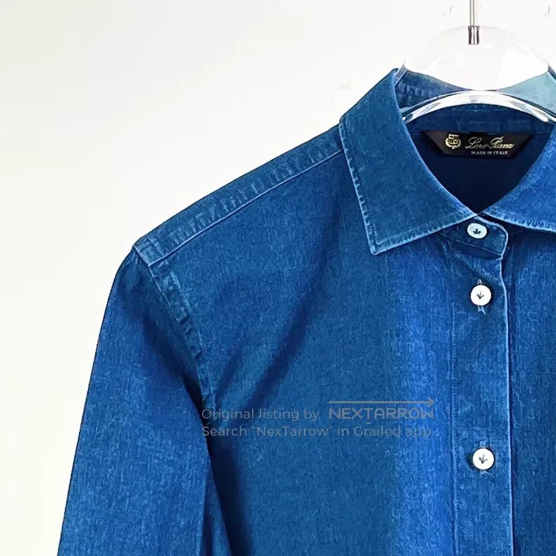 Loro Piana Loro Piana Lightweight Denim Shirt Size XS / US 0-2 / IT 36-38 - 3 Thumbnail
