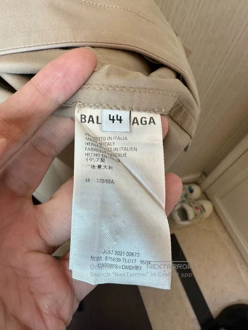 Balenciaga Balenciaga Khaki Color Windbreaker Jacket Size US S / EU 44-46 / 1 - 3 Thumbnail