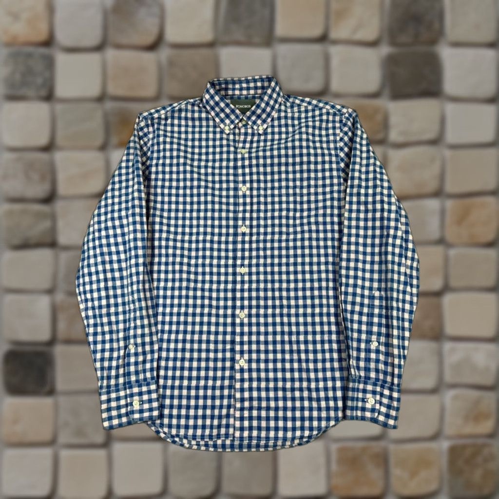 Bonobos Bonobos Shirt Mens M Blue Cotton Button Up Size US M / EU 48-50 / 2 - 1 Thumbnail