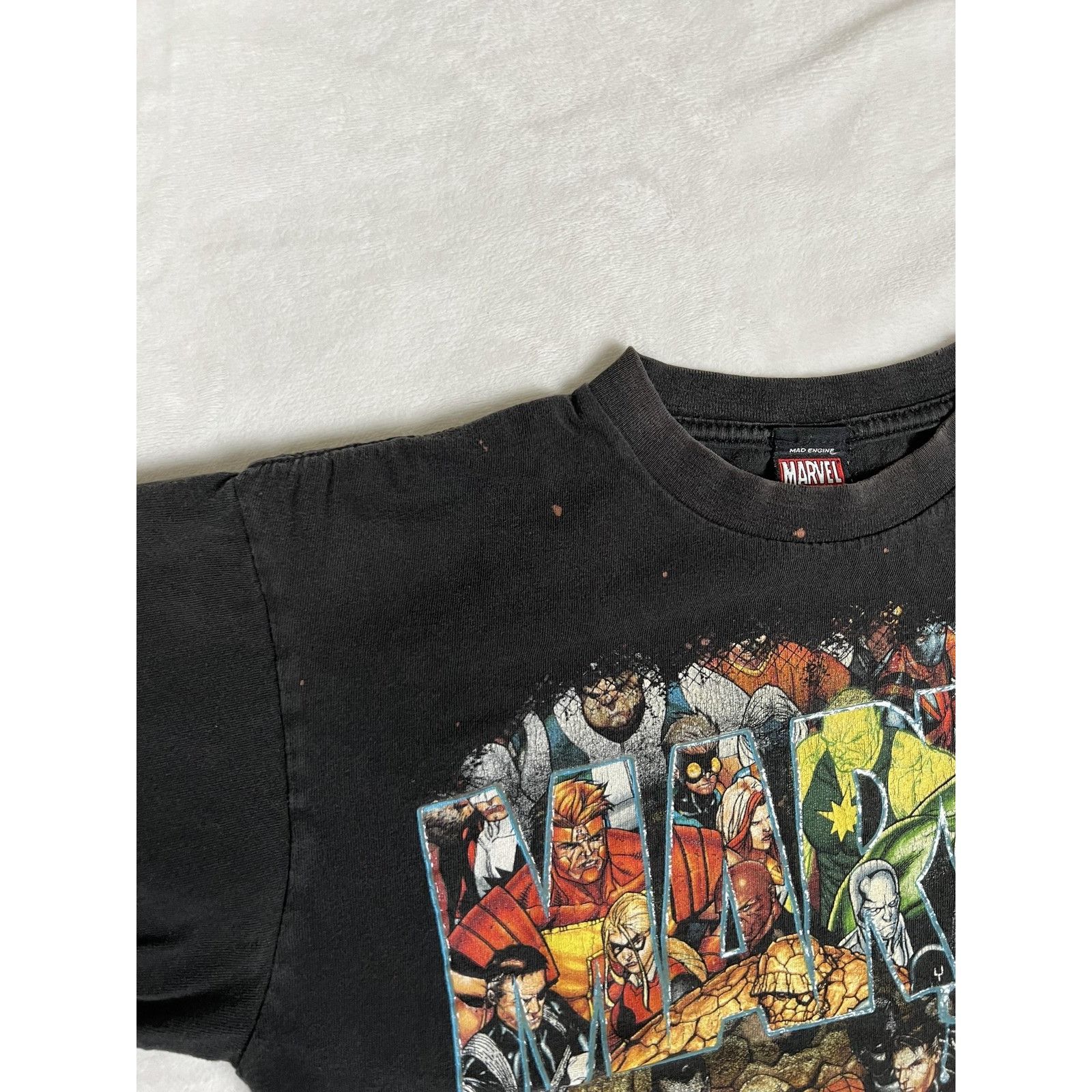 Marvel Comics Vintage Marvel T-Shirt Size M/L Black Civil War Heroes Mad E Size US M / EU 48-50 / 2 - 4 Thumbnail