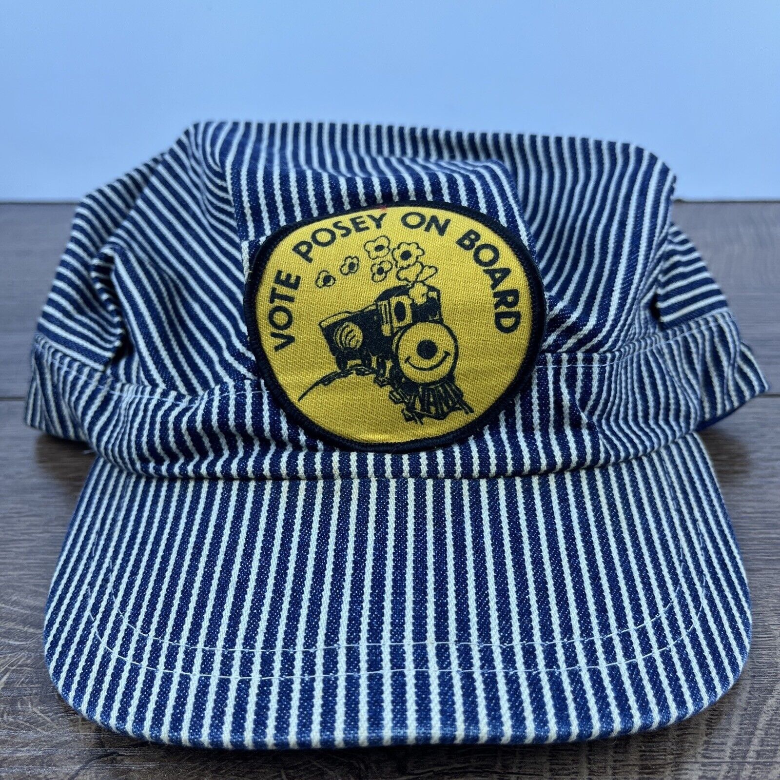 Other Vote Posey On Board Hat Train Conductor Gray Snapback Hat Ad Size ONE SIZE - 1 Thumbnail