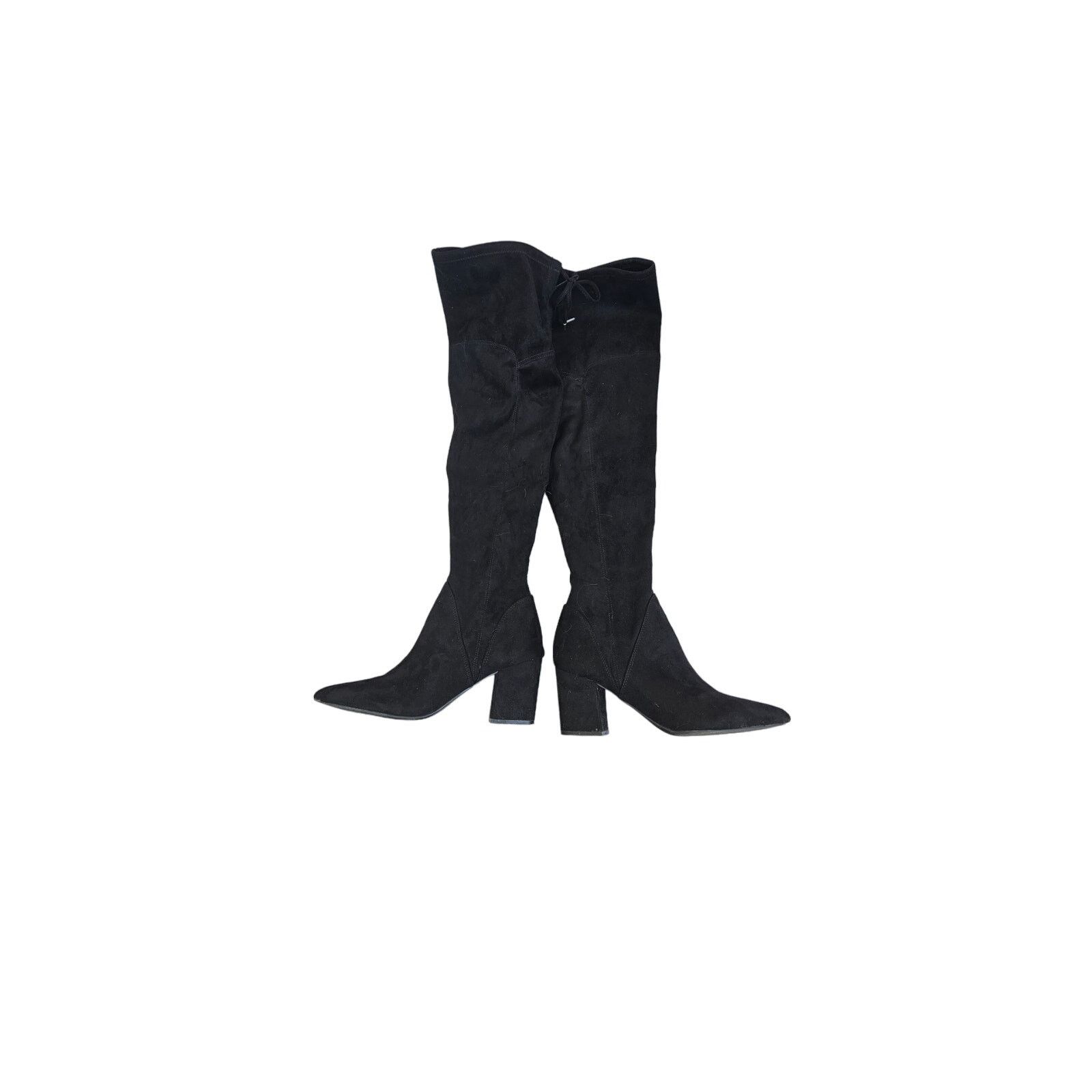 Marc Fisher Thigh High Over the Knee Black Boots with 2.5" Heel Size 8.5 Size US 8.5 / IT 38.5 - 5 Thumbnail
