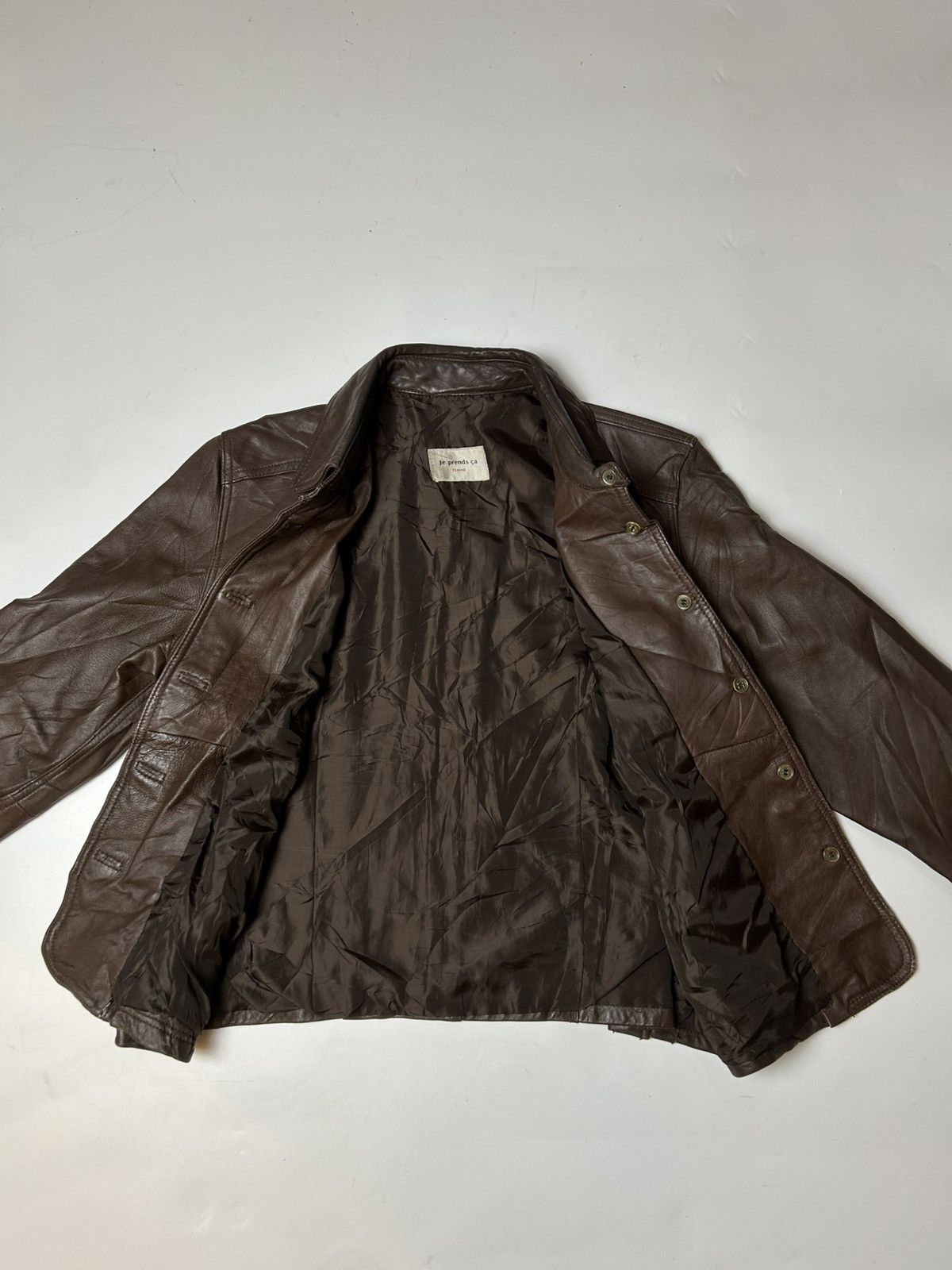 Japanese Brand JE PRENDS CA FEMME SHEEPSKIN LEATHER JACKET Size S / US 4 / IT 40 - 3 Thumbnail