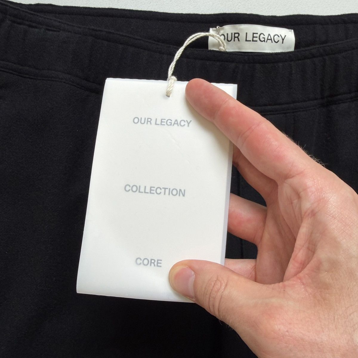 Our Legacy Brushed Black Wool Drape Trousers Size US 32 / EU 48 - 5 Thumbnail