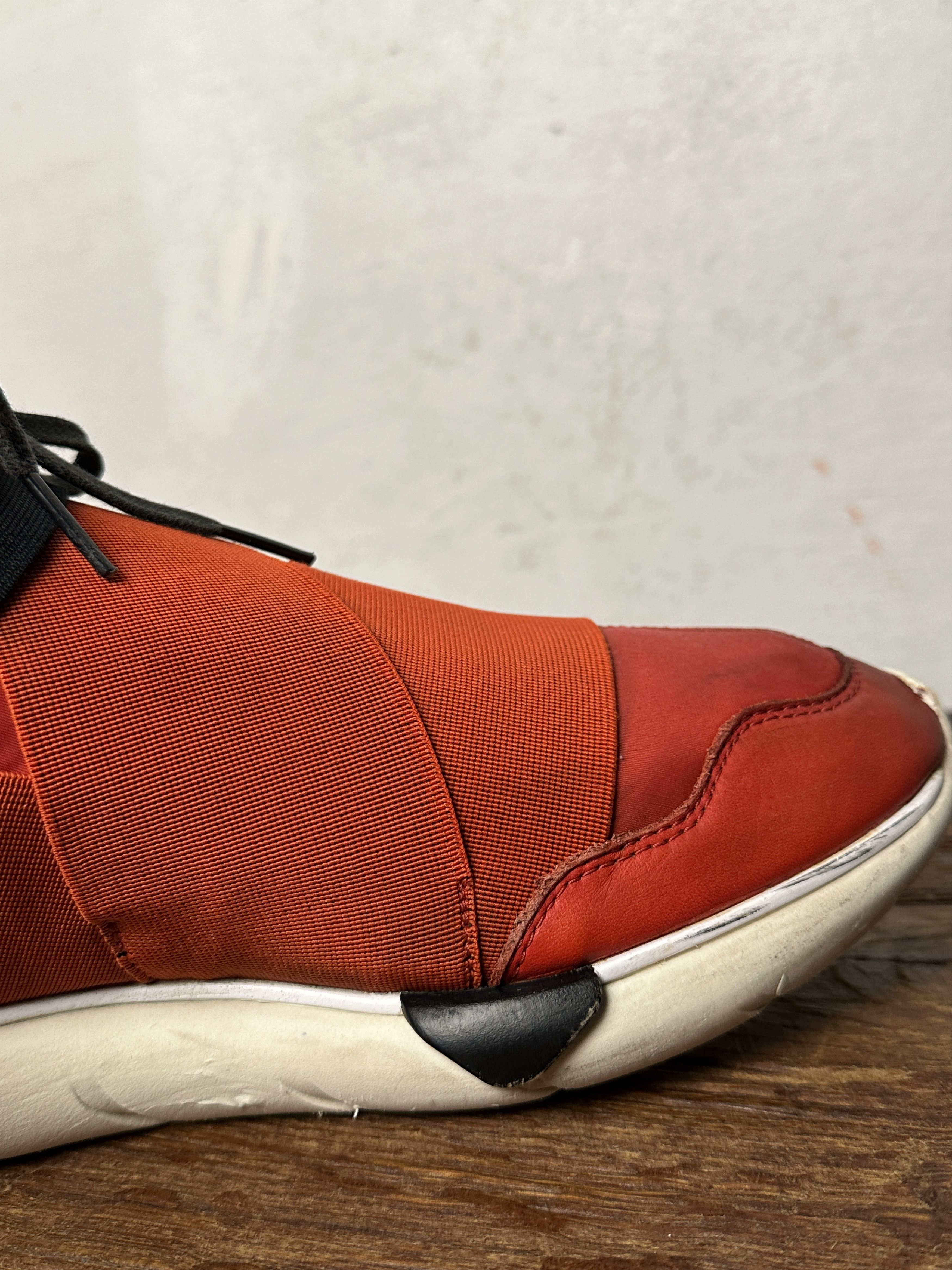Adidas Y-3 Qasa High Red Black Size US 11.5 / EU 44-45 - 18 Thumbnail