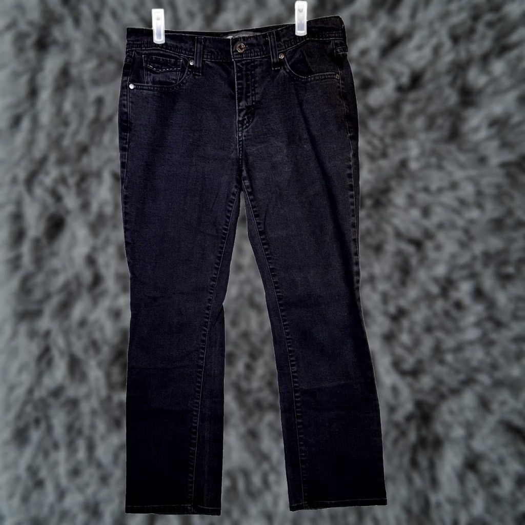 Levi's VINTAGE Levi’s 505 Women’s Jeans Black Denim Dark Wash Mid Rise Straight Leg Jeans Womens 18 Black Denim Dark Wash Mid Rise Straight Leg Size 40" / US 18 - 1 Thumbnail