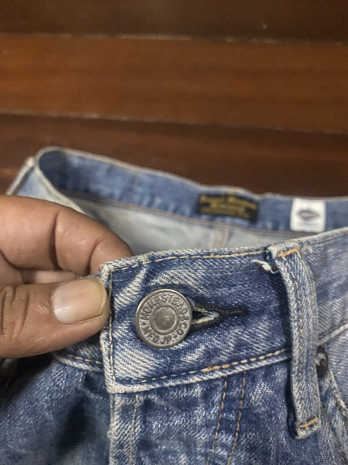Japanese Brand × Journal Standard FIRE 🔥 JOURNAL STANDARD HOMESTEAD DISTRESSED FLARE JEANS Size US 33 - 8 Thumbnail