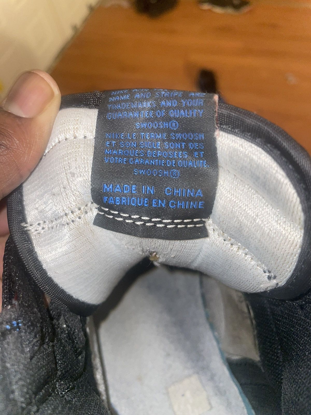 image of Nike Air Jordan 1 Royal 2017 Shoes in Royal Blue, Men's (Size 9.5)