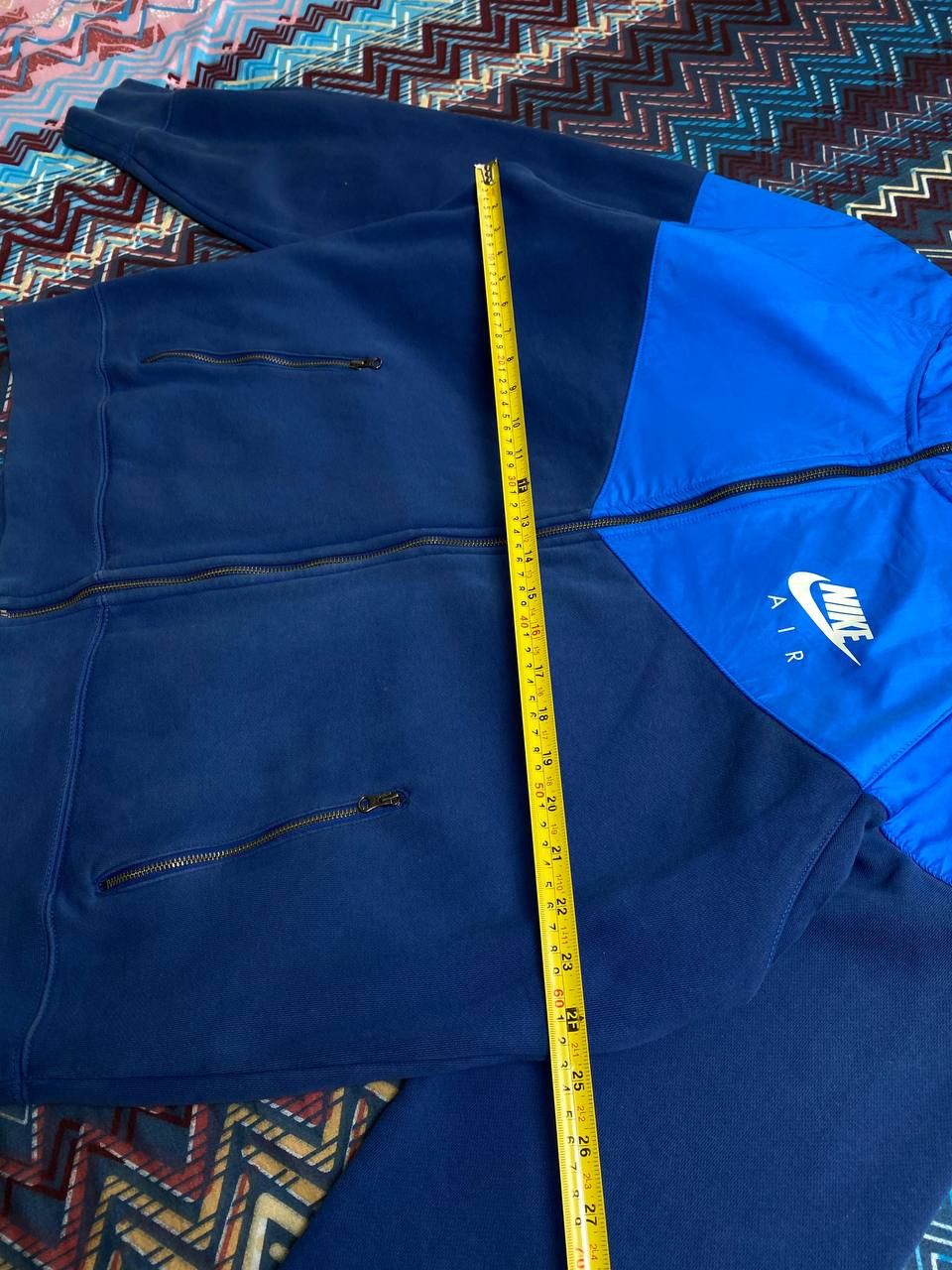 Nike × Vintage Vintage Nike Air Box Logo Zip Up Hoodie Size US XL / EU 56 / 4 - 12 Thumbnail