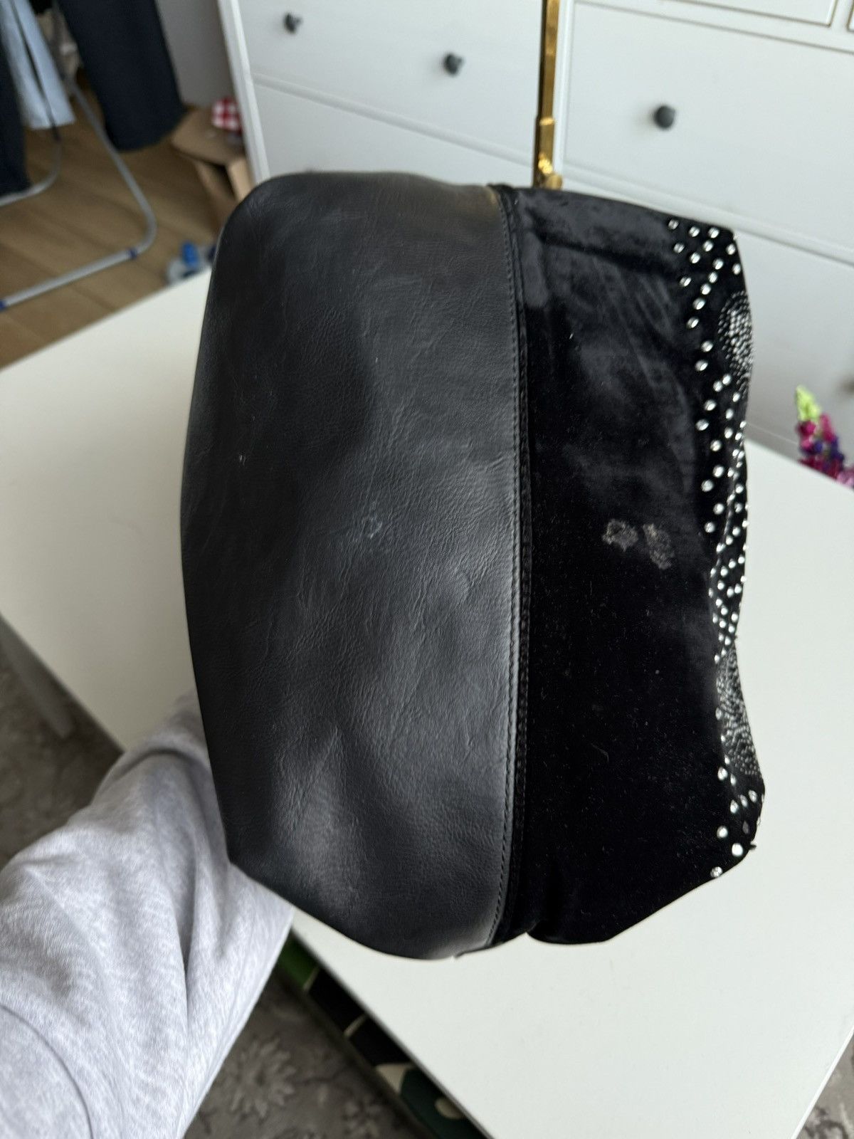 Affliction × Japanese Brand VIntage y2k leather shoulder hand bag avantgarde opium retro Size ONE SIZE - 8 Thumbnail
