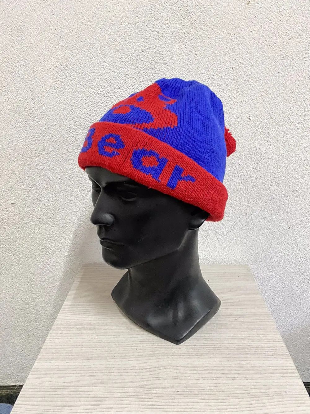 Japanese Brand × Vintage Vintage Bear Big Logo Beanie Hat Size ONE SIZE - 3 Thumbnail