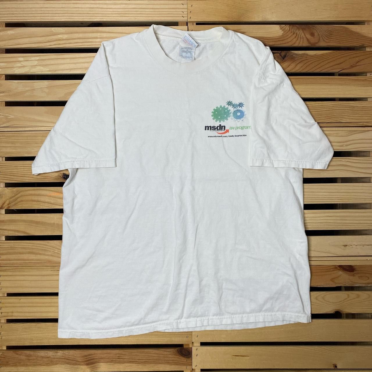 Hanes Vintage Microsoft MSDN White Tech Tee Size XL Size US XL / EU 56 / 4 - 1 Thumbnail