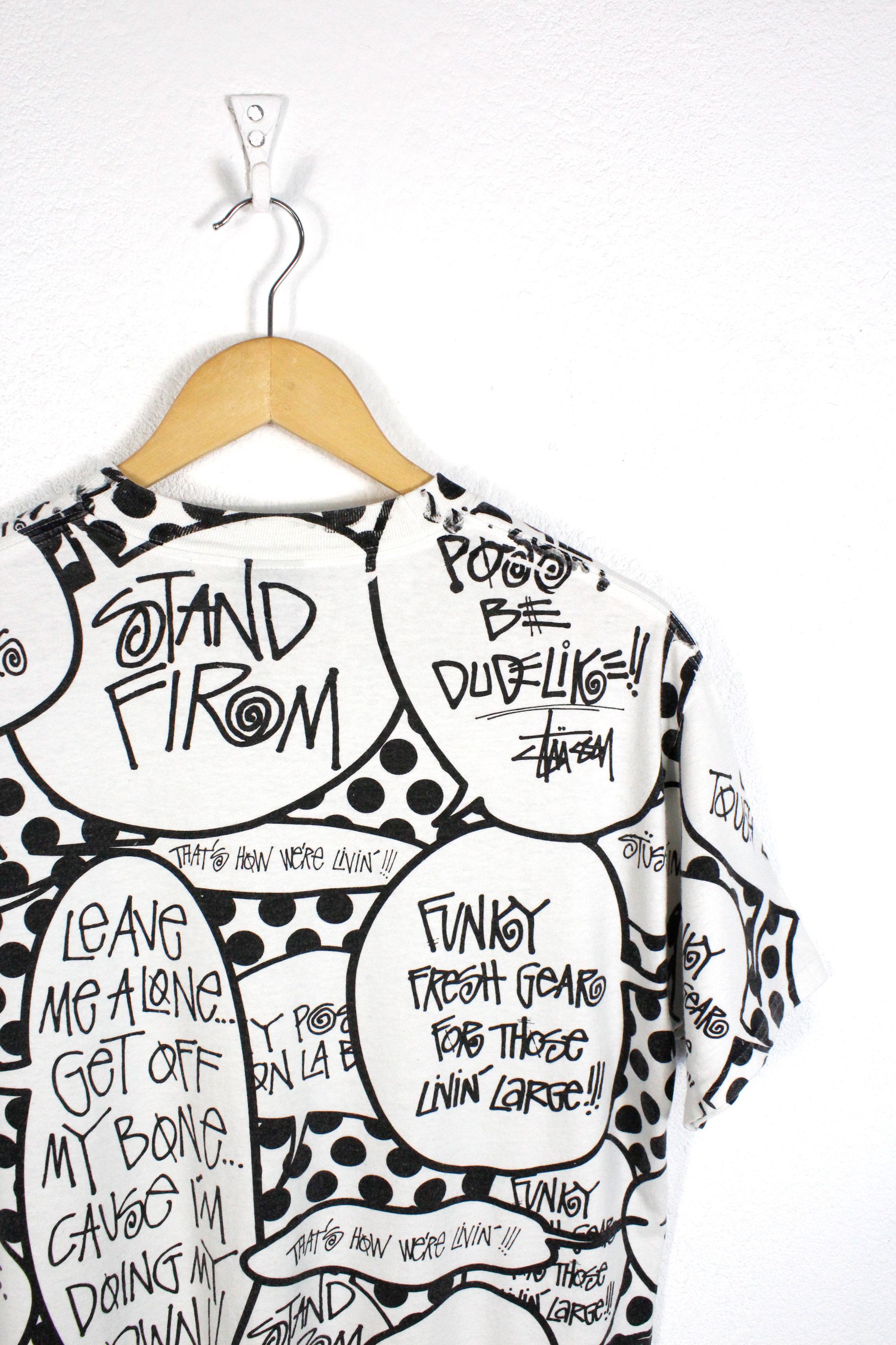 Stussy Stussy NY All Over Printed Graphic Logo Funky Bubble Tee Size US M / EU 48-50 / 2 - 6 Thumbnail