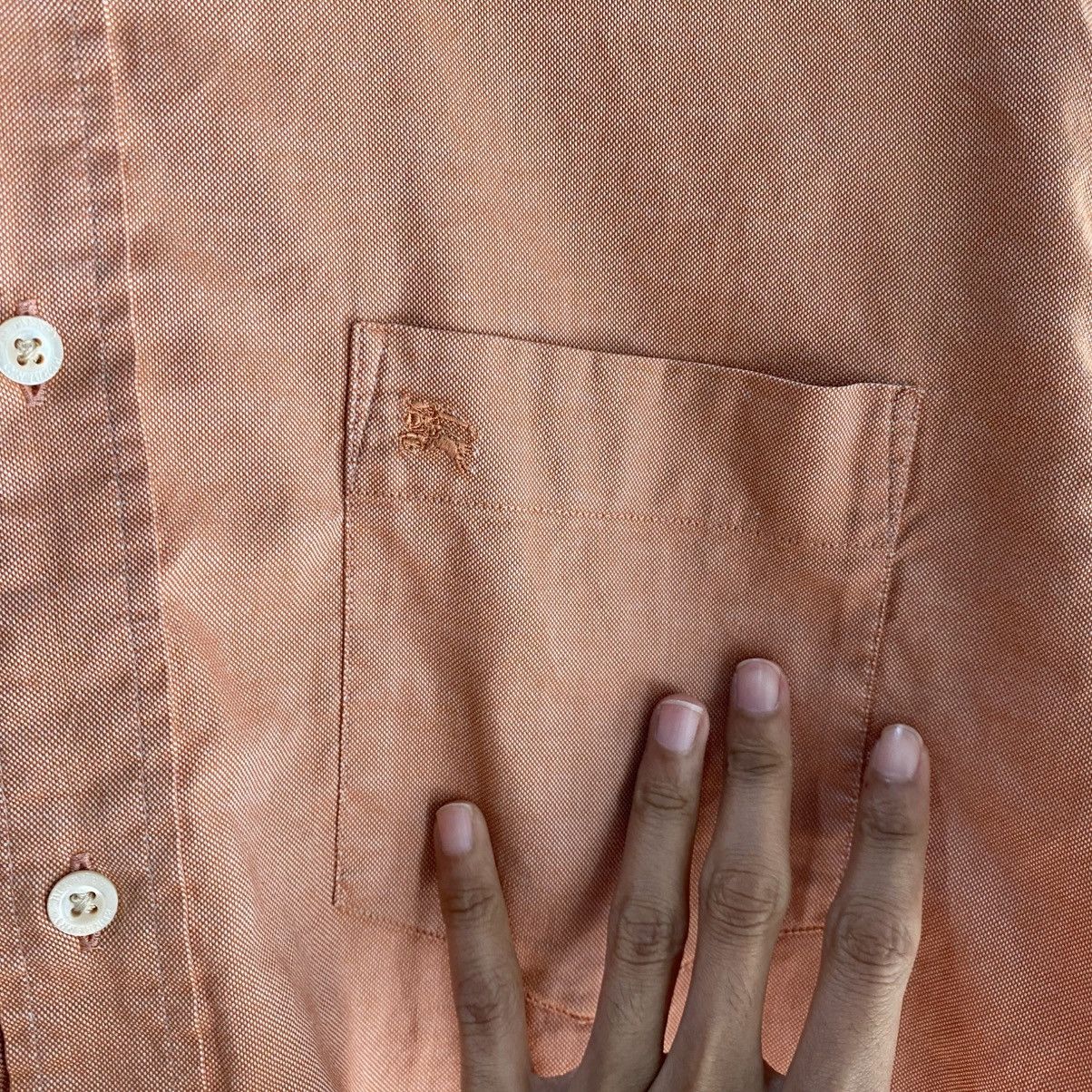 Burberry × Vintage BURBERRY LONDON Pocket Shirt Fashion Casual Style Size US XL / EU 56 / 4 - 5 Thumbnail