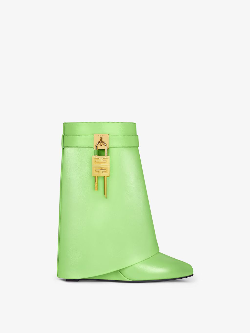 Givenchy o1w1db10525 Shark Lock Ankle Boots in Green Size US 6 / IT 36 - 1 Thumbnail