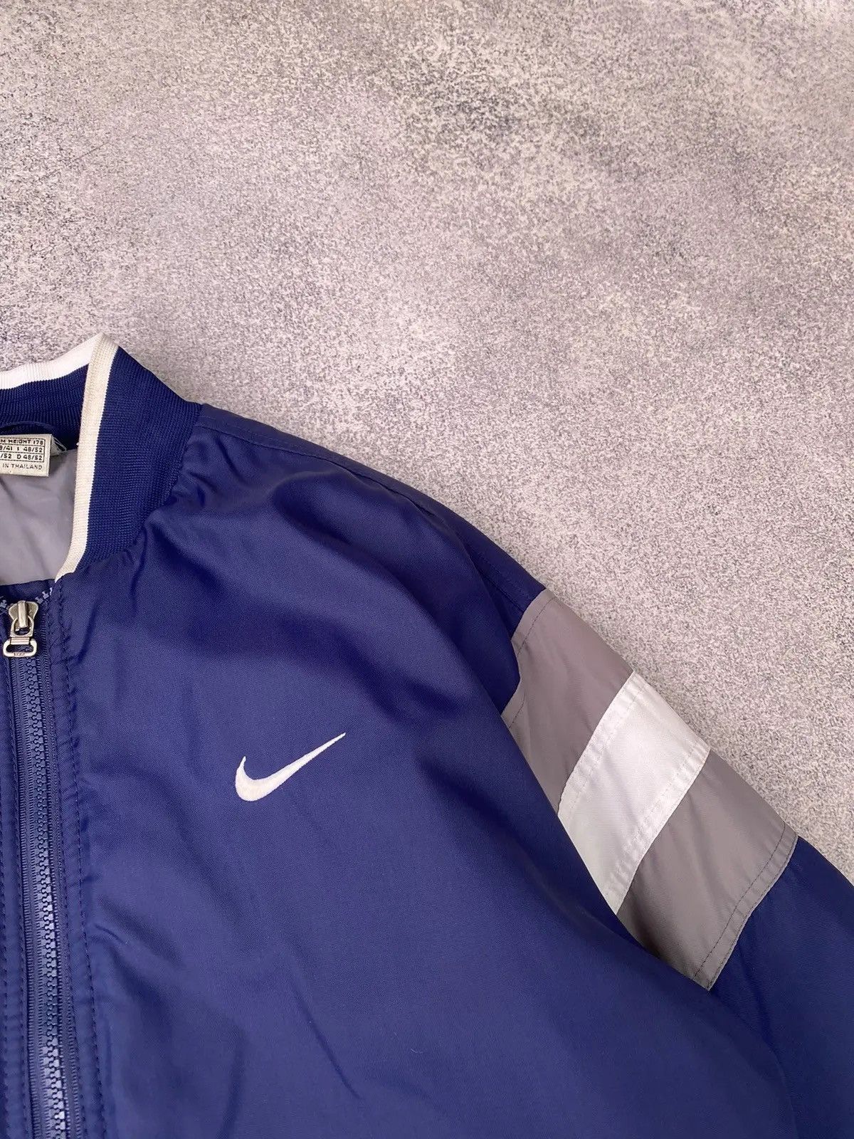 Nike × Vintage Vintage Nike Big Logo Navy 90s style Jacket Size US M / EU 48-50 / 2 - 7 Thumbnail