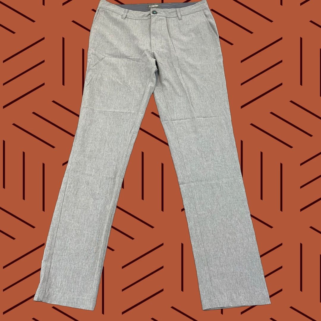 Vintage Linksoul Pants Mens 34x33 Gray Khaki Straight Leg Performance Stretch Golf 52582 Size US 34 / EU 50 - 1 Thumbnail