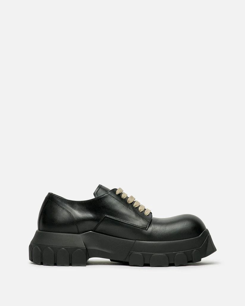 Rick Owens o1s1v1r1oon0825 Lace Up Tractor in Black Size US 11 / EU 44 - 1 Thumbnail