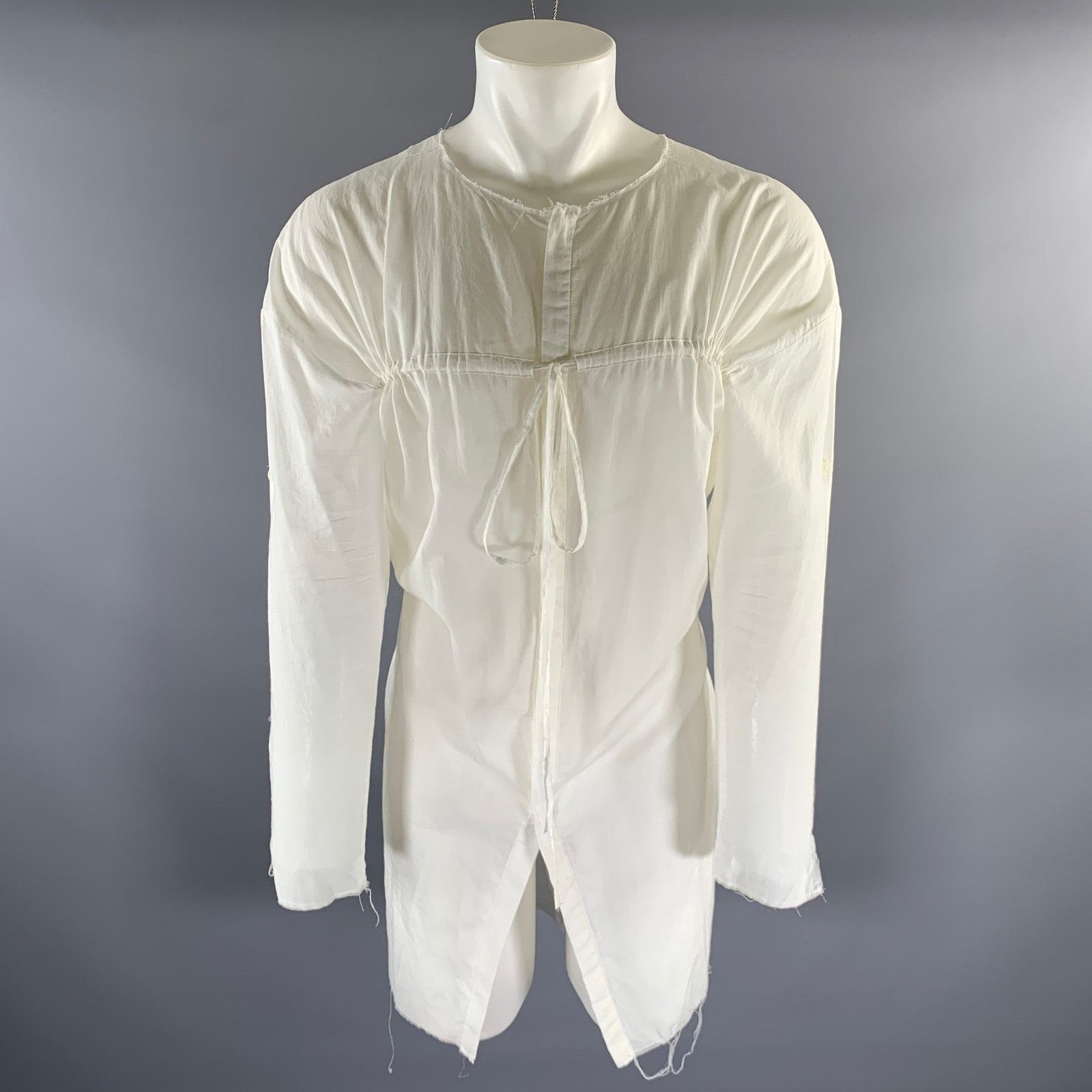 Other ASKYY TOKYO Size M White Silk Blend Long Sleeve Shirt Size US M / EU 48-50 / 2 - 1 Thumbnail