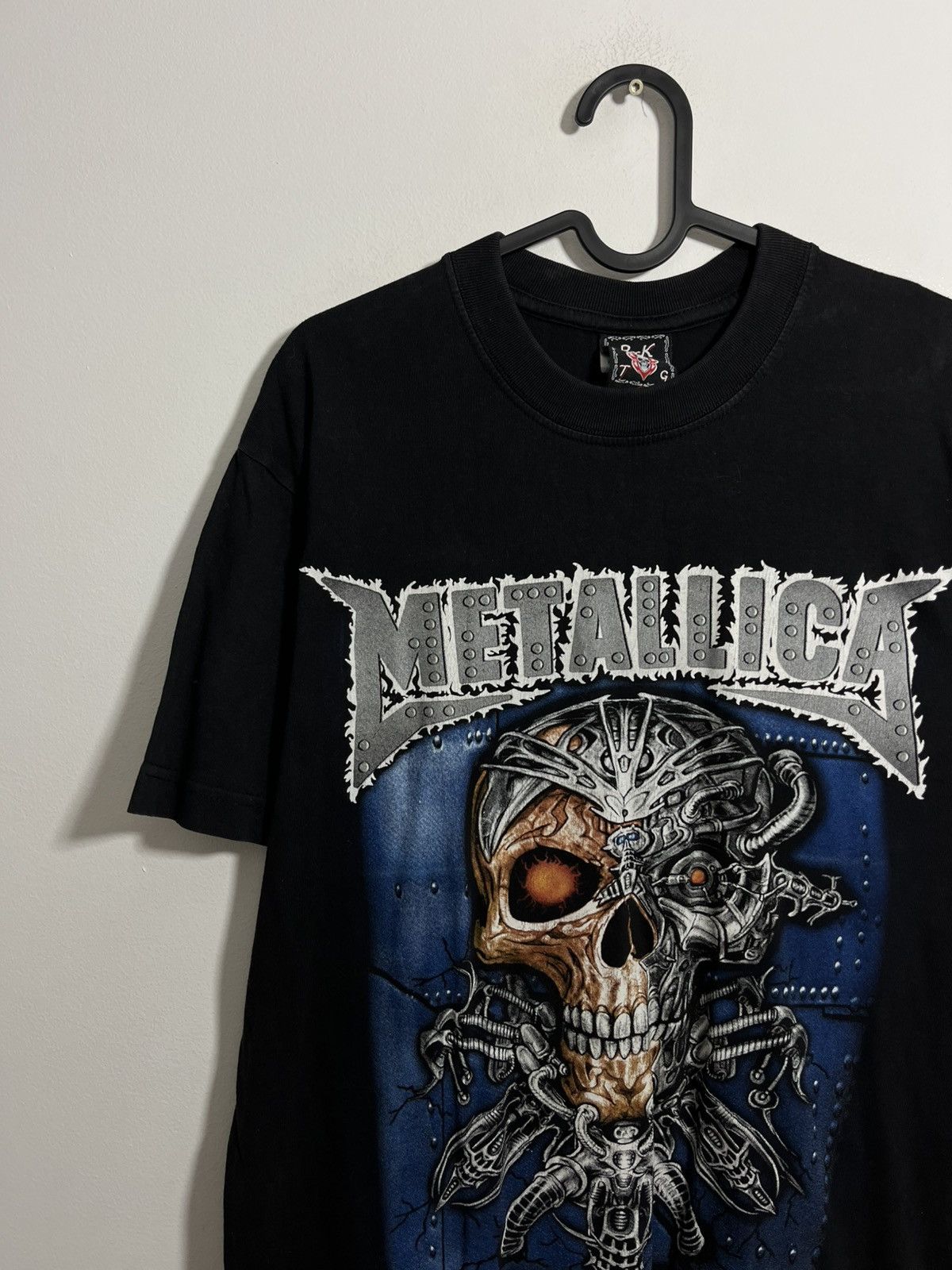 Band Tees × Metallica × Vintage Metallica 00s Skull Print Metal Rock Music Band Tshirt Size US M / EU 48-50 / 2 - 3 Thumbnail
